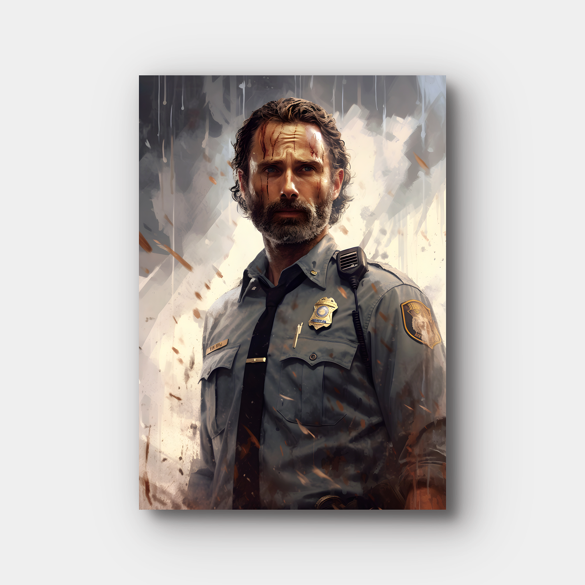 Rick Grimes Paint Art