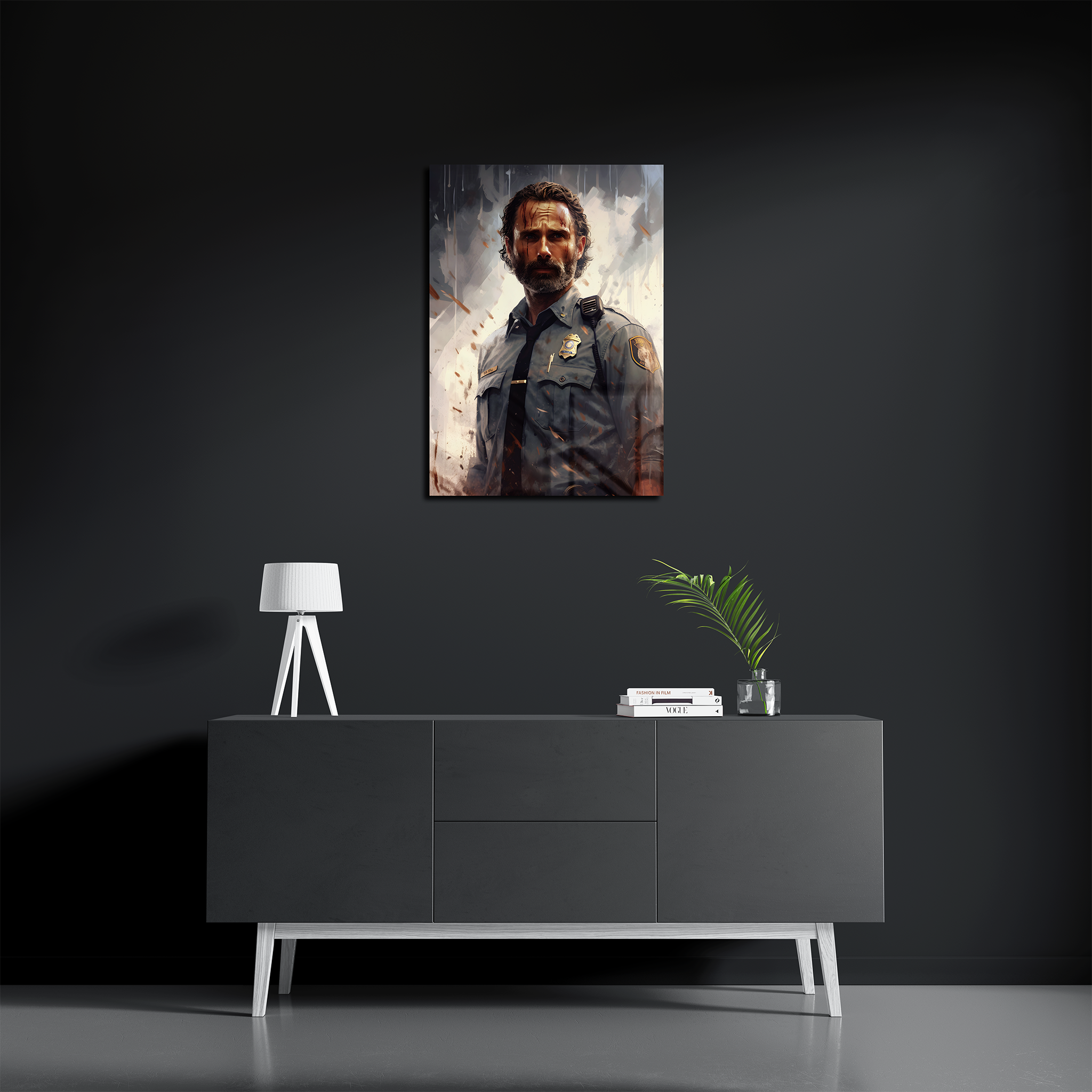 Rick Grimes Paint Art