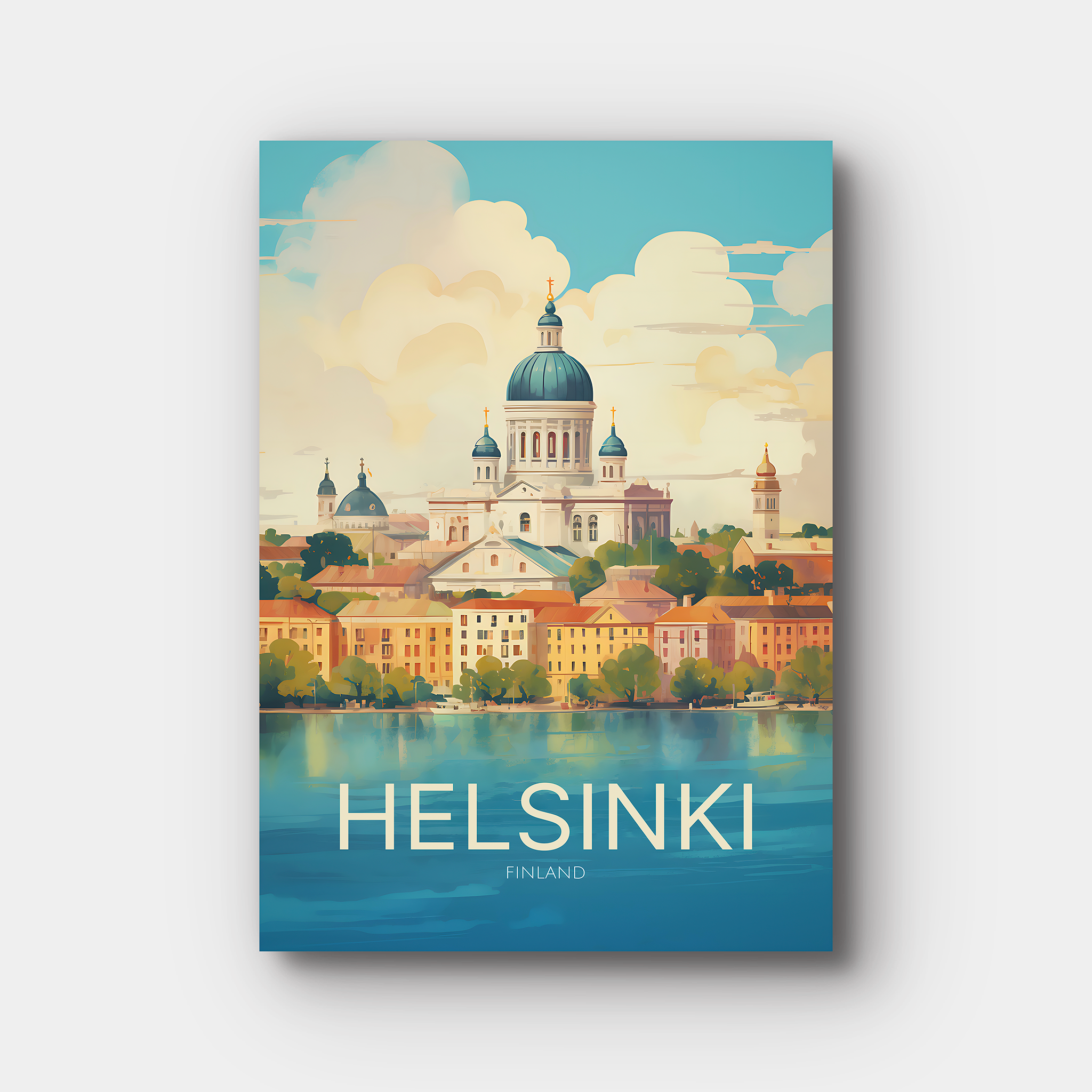 Helsinki Travel Poster