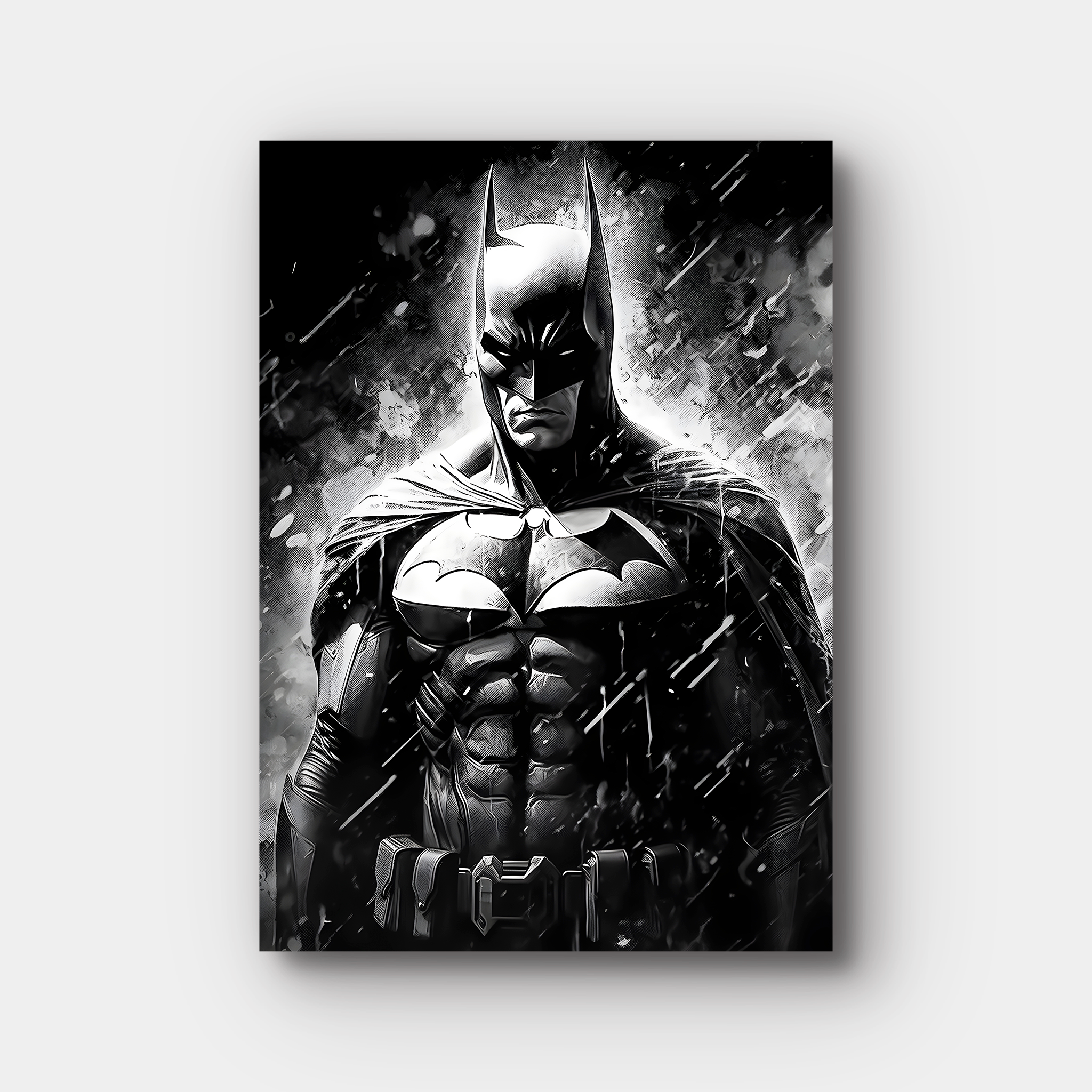 Batman Monochromatic Splash Art