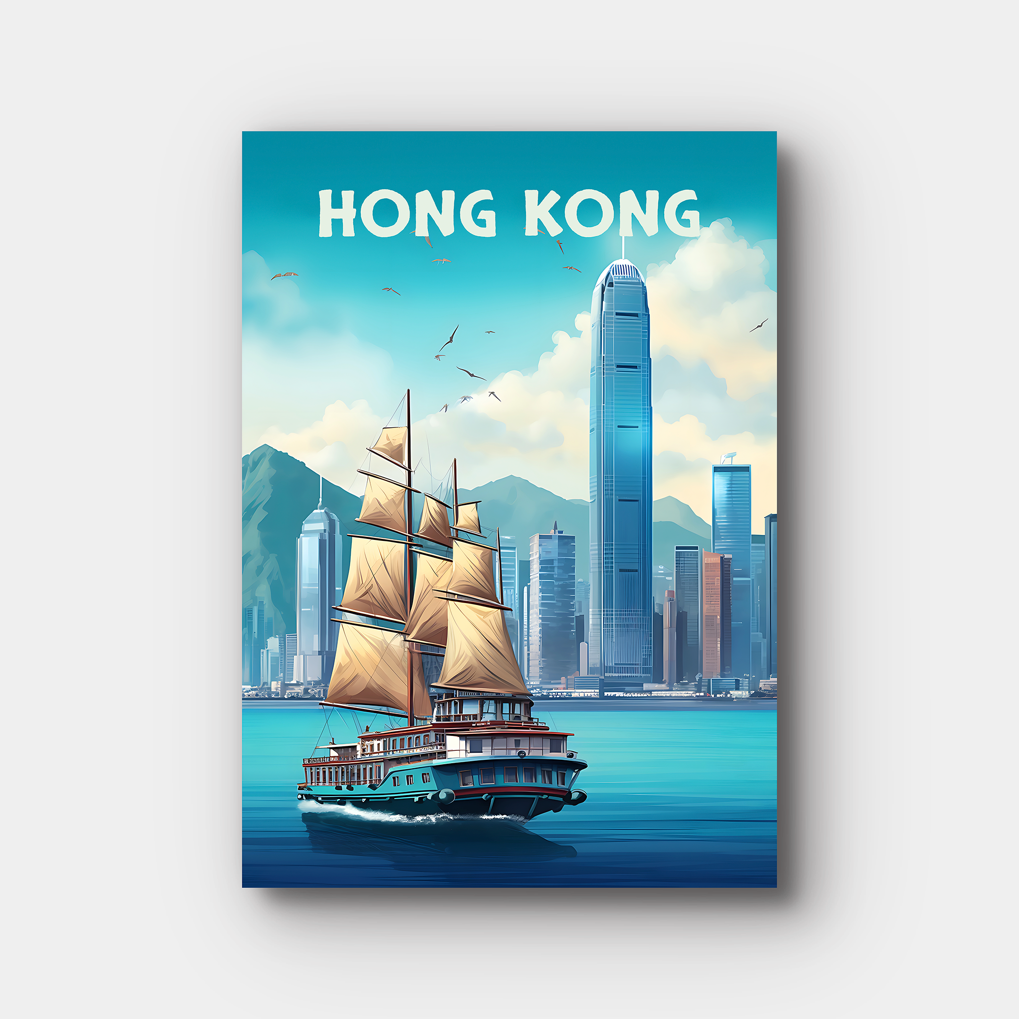 Hong Kong Travel Poster