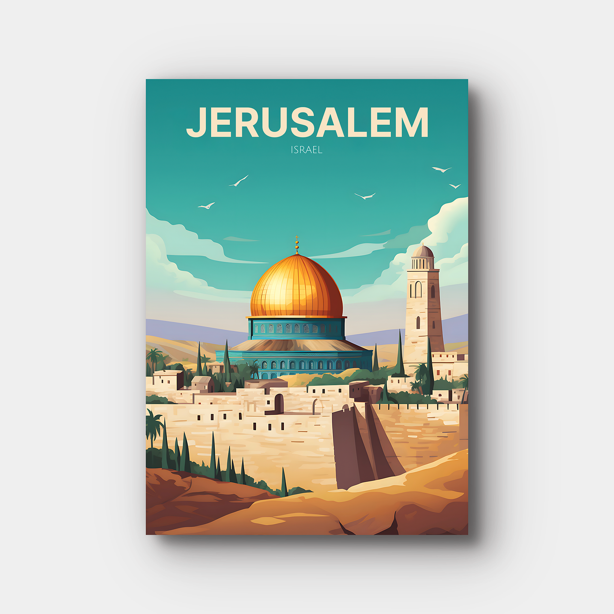 Jerusalem Travel Poster
