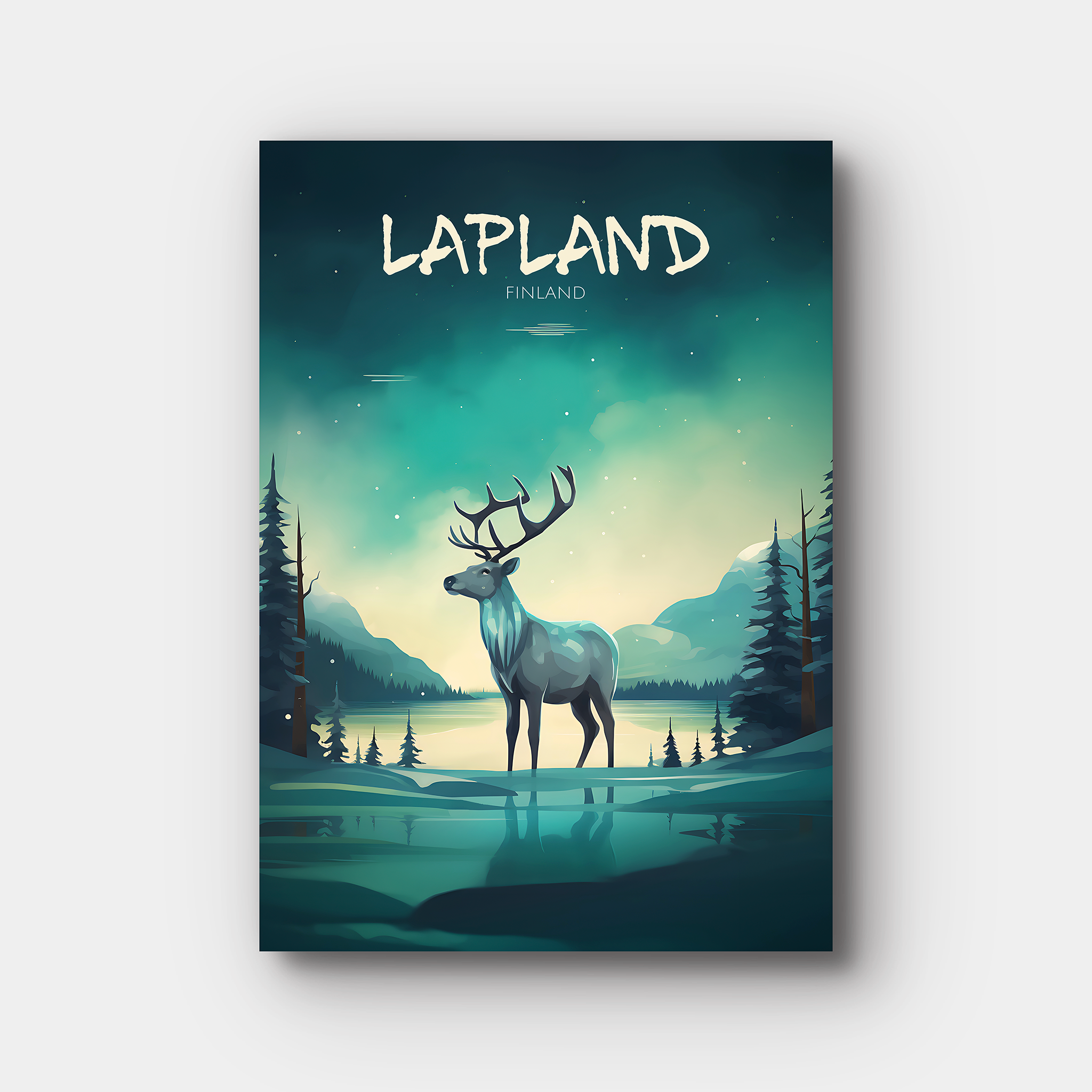 Lapland Travel Poster