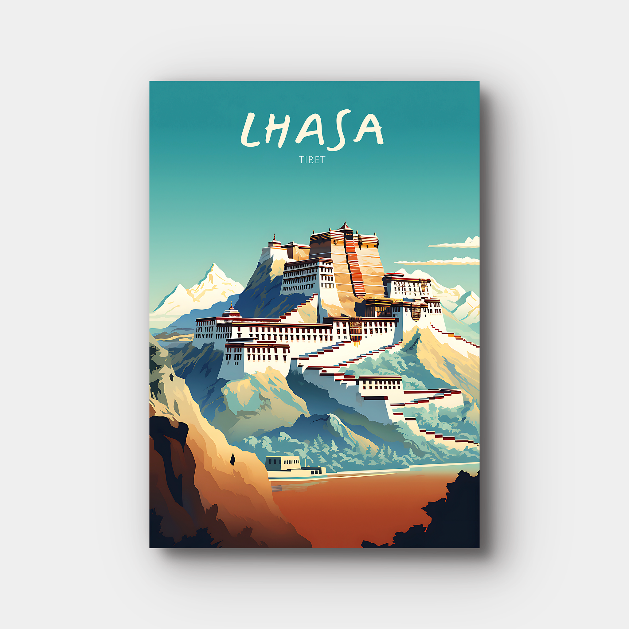 Lhasa Travel Poster