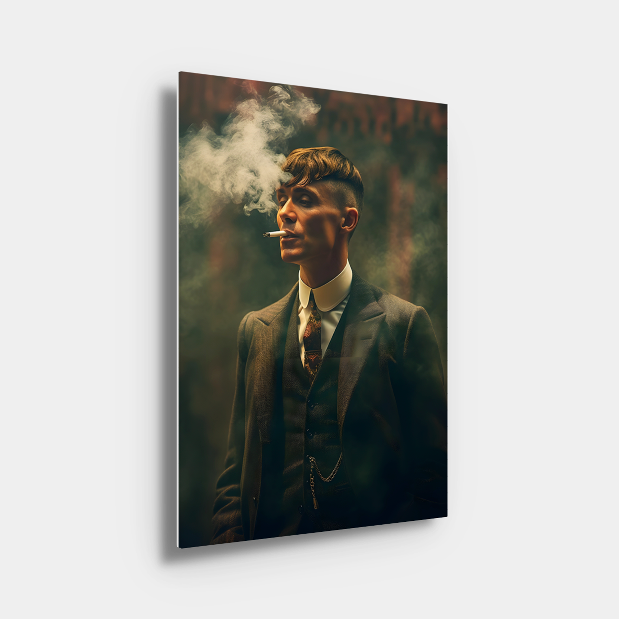 Thomas Shelby Smoking Portrait