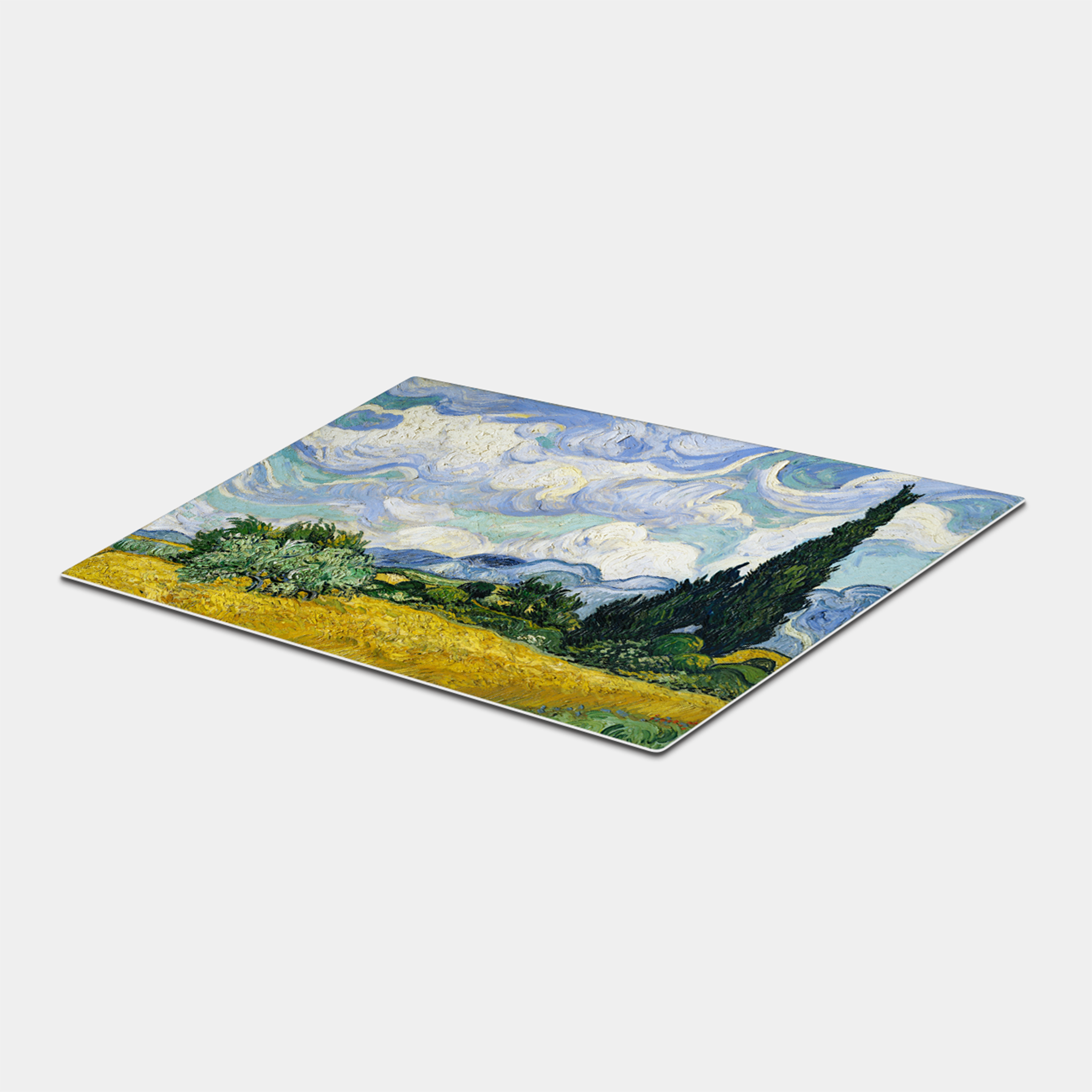 Wheat Field with Cypresses at the Haude Galline near Eygalieres by Vincent van Gogh