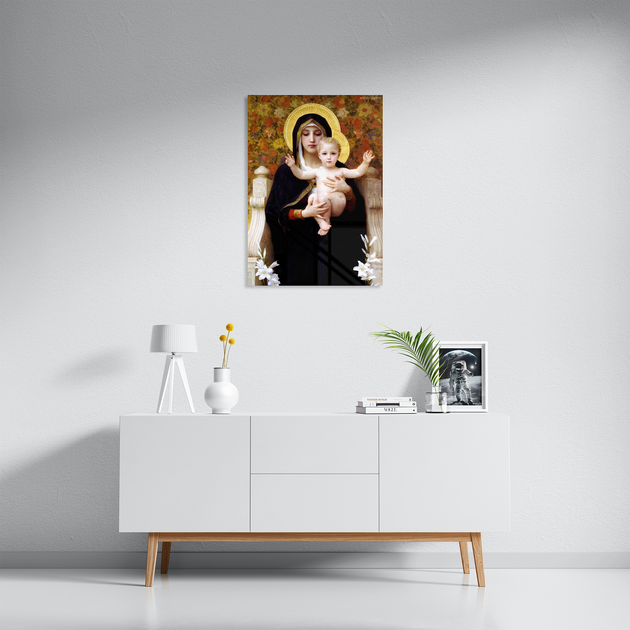 La Virgen de los Lirios by Willian-Adolphe Bouguereau