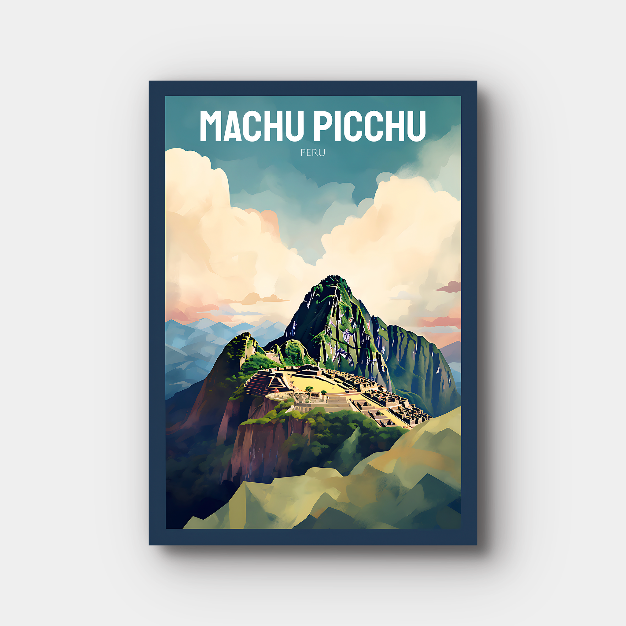 Machu Picchu Travel Poster