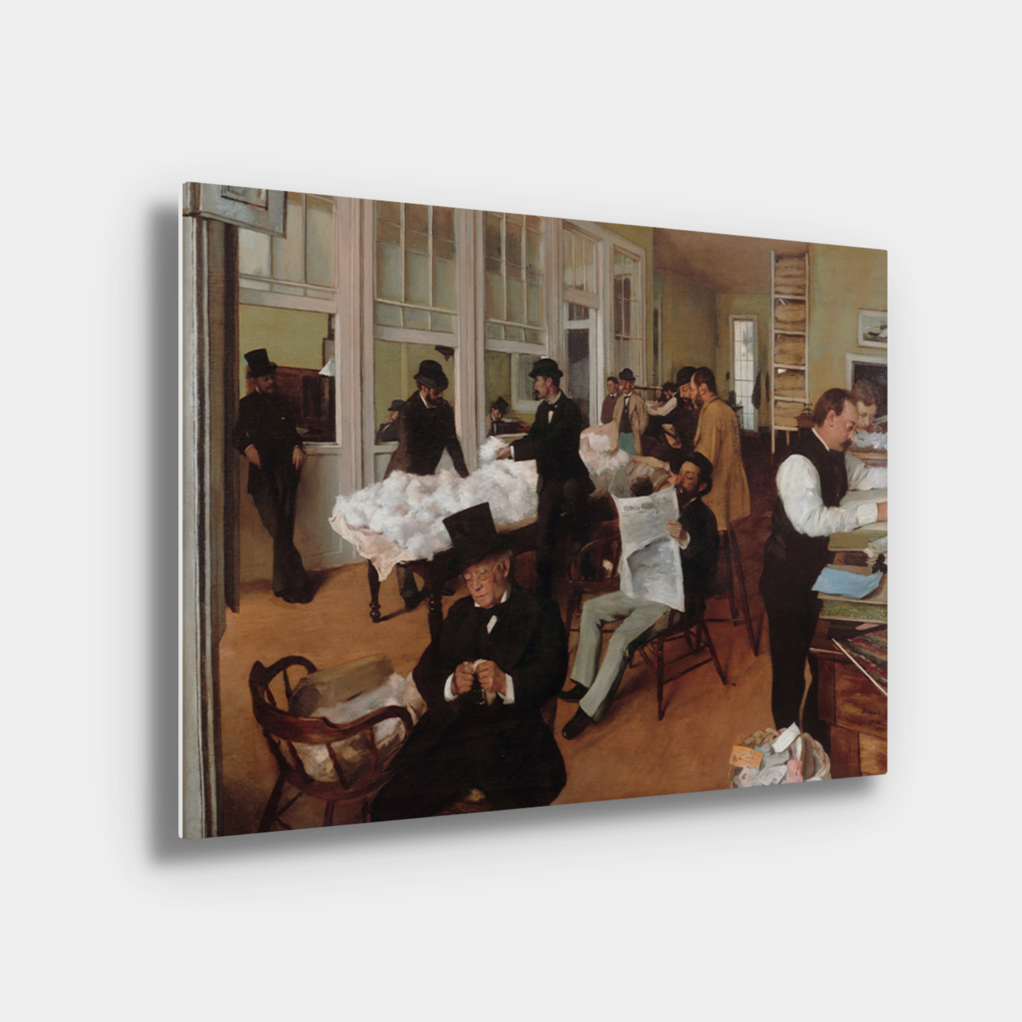 A Cotton Office In New Orleans by Edgar Degas