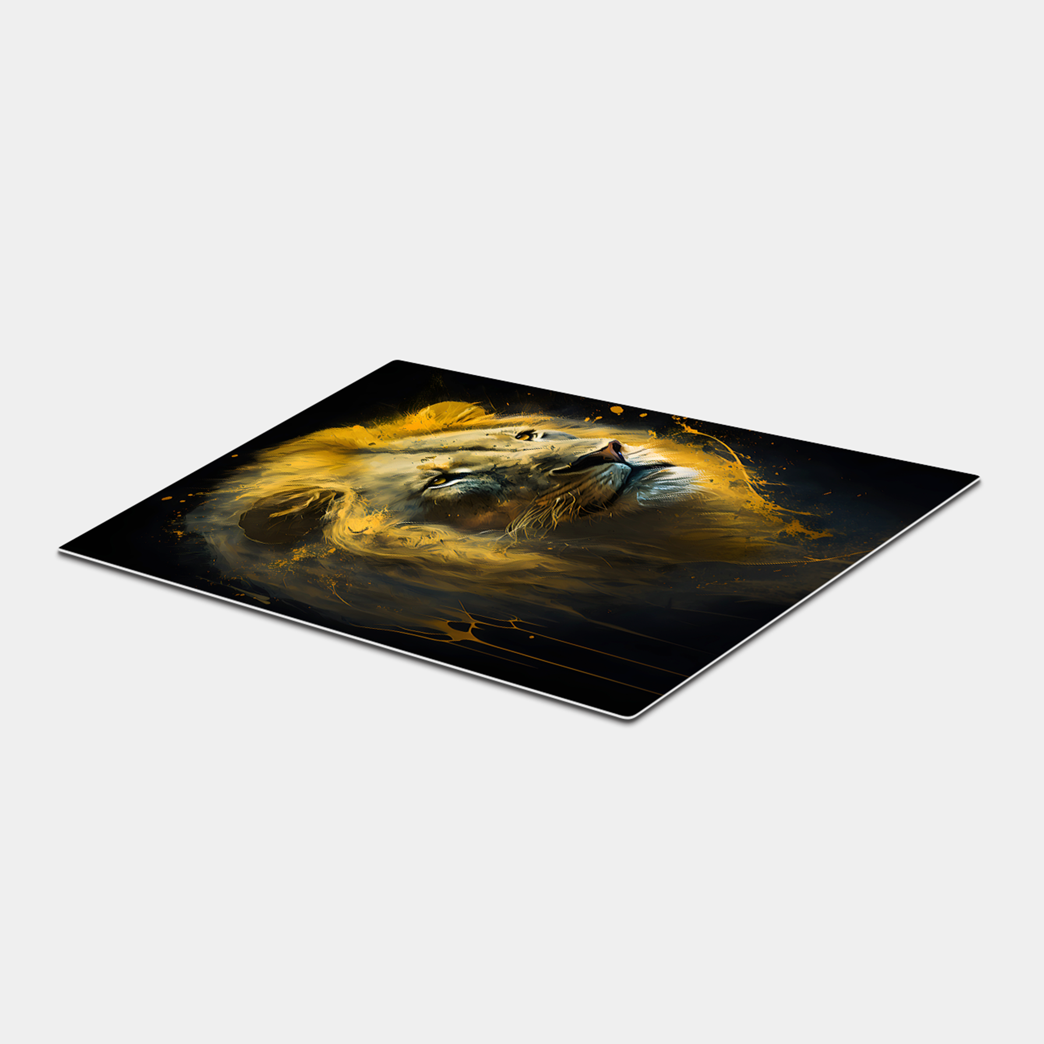 Aesthetic Lion Splash Gold Art