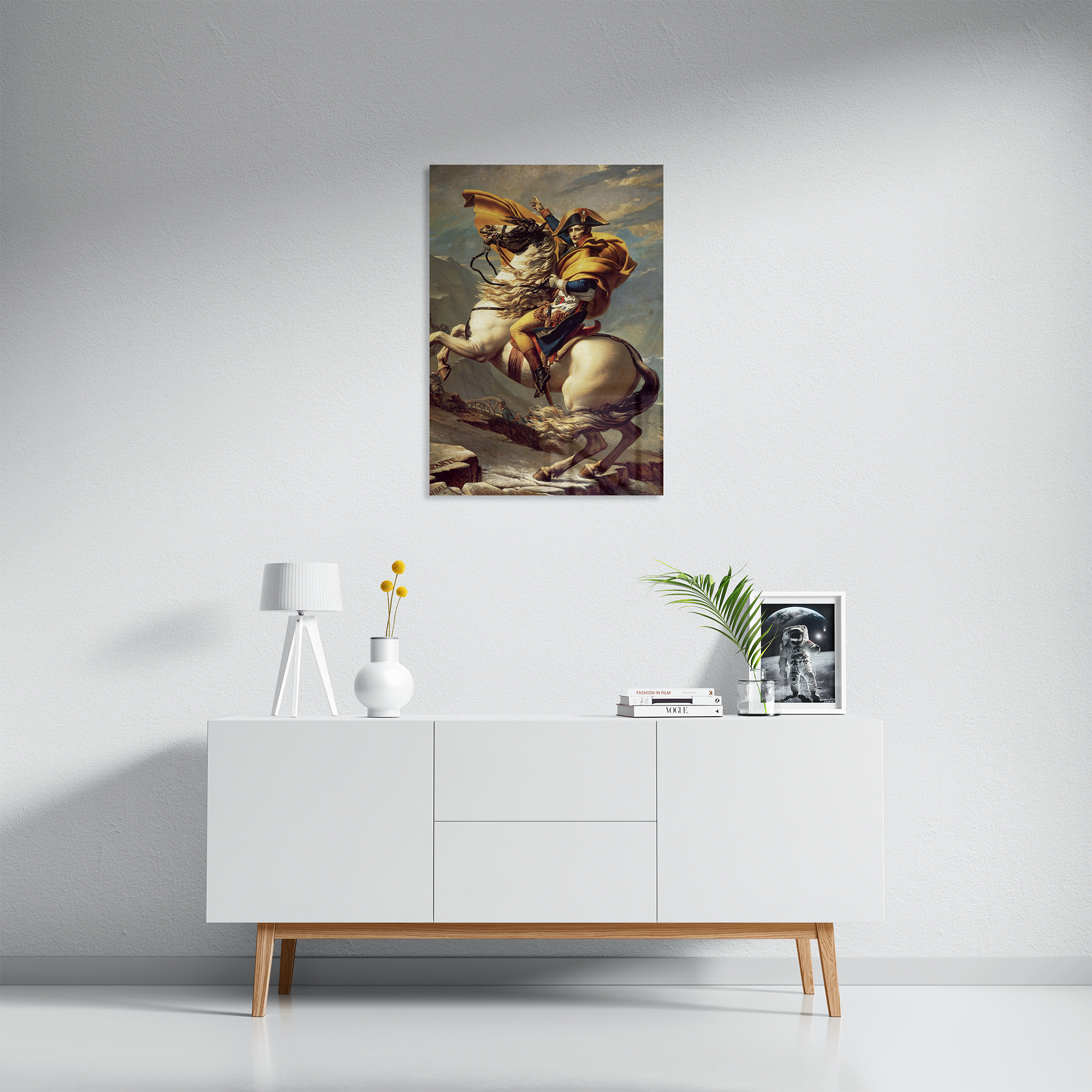 Napoleon Crossing the Alps by Jacques-Louis David