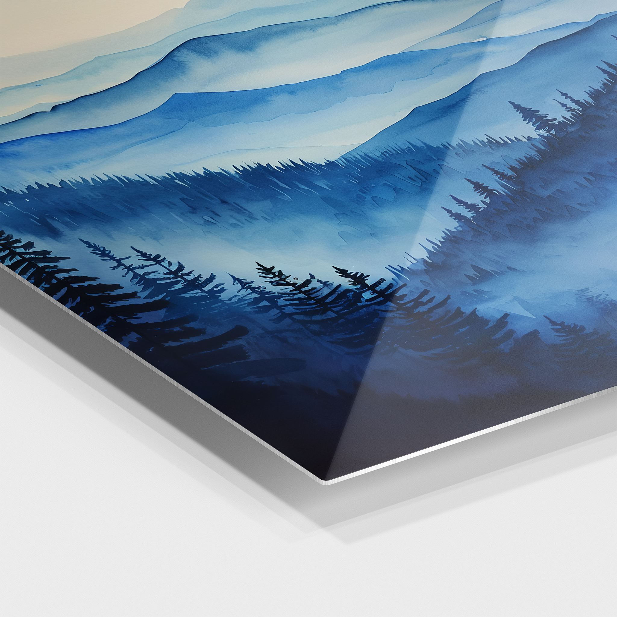 Blue Mountain View Traditional Painting