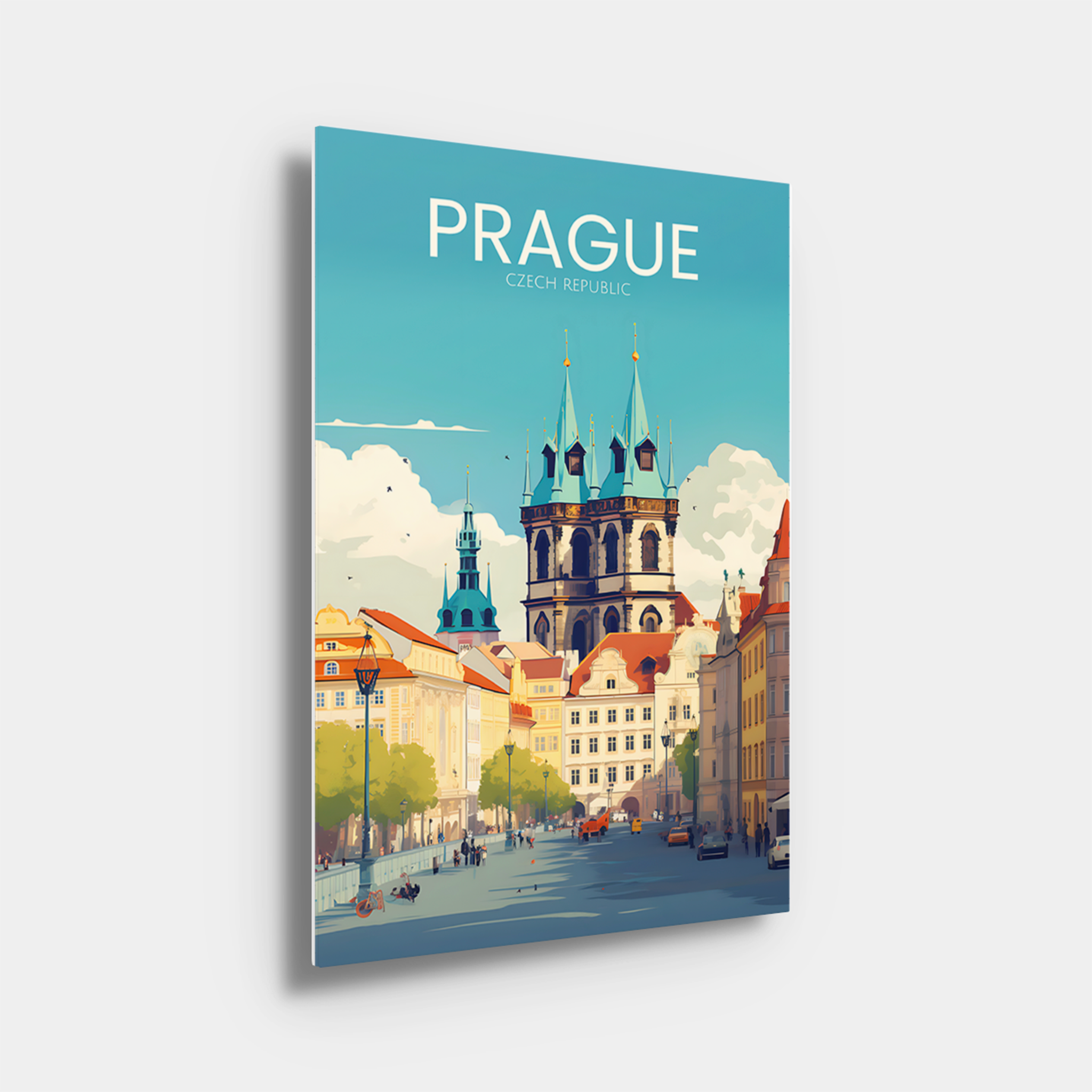 Prague Travel Poster