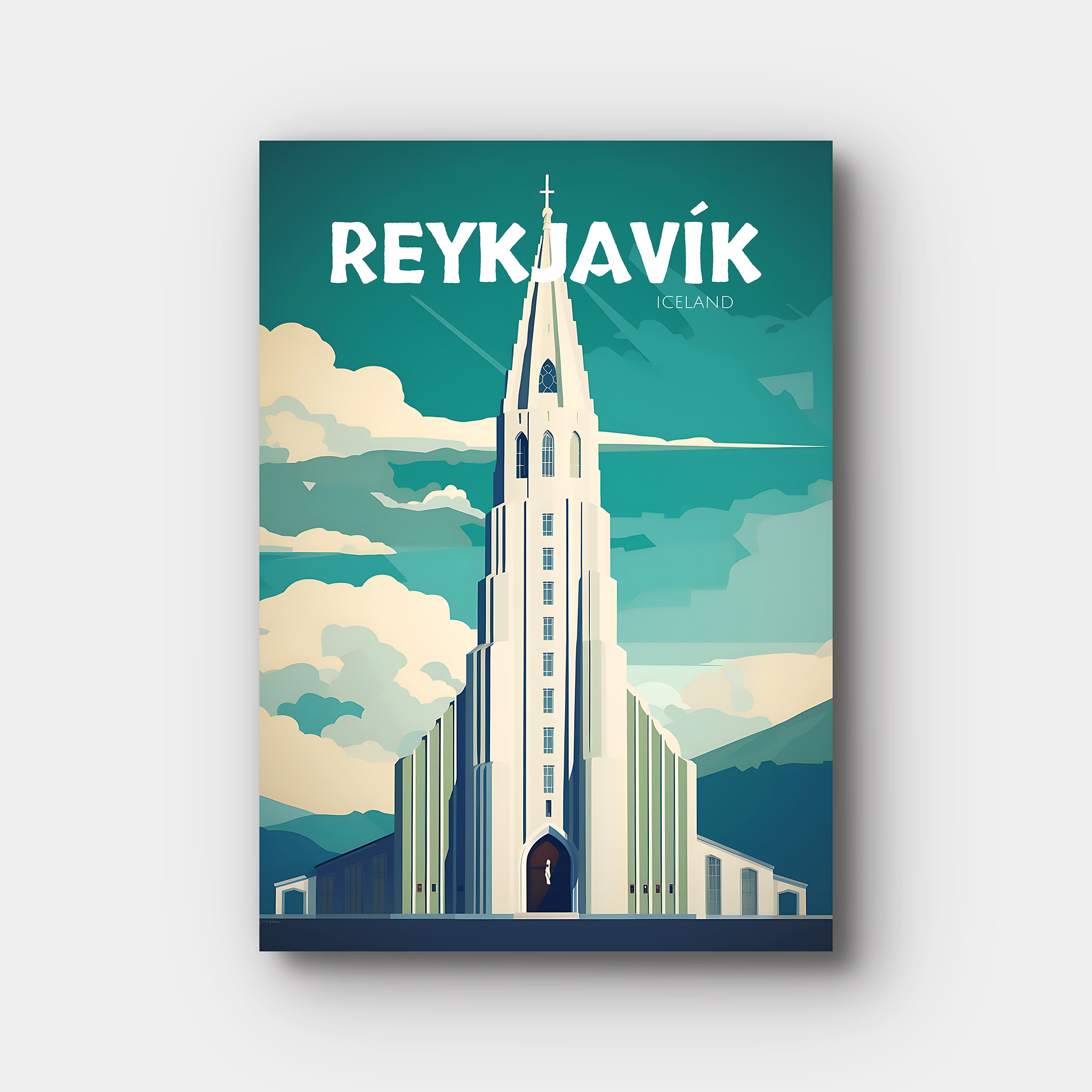 Reykjavík Travel Poster