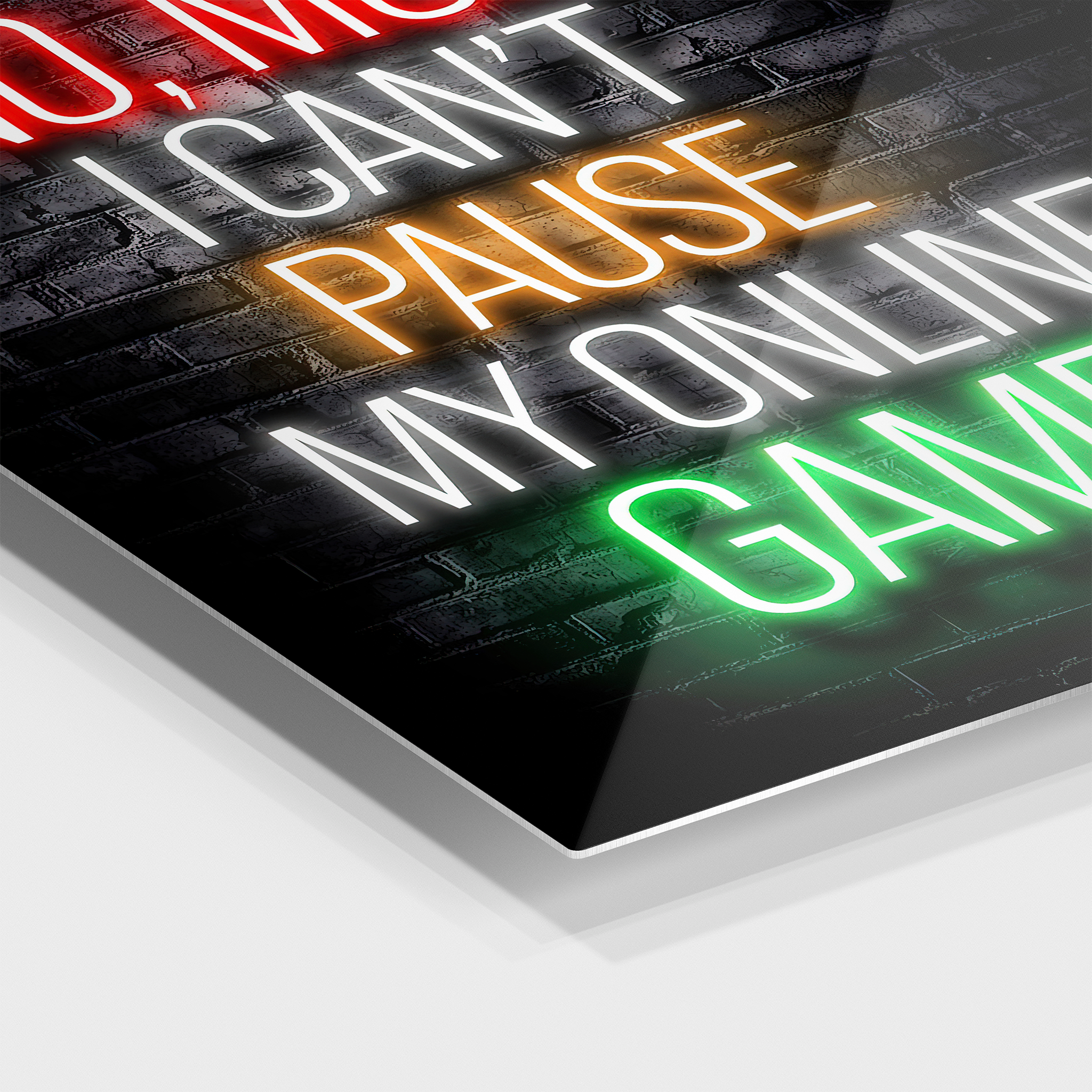 No Mom I Can't Pause My Online Game Neon Lights