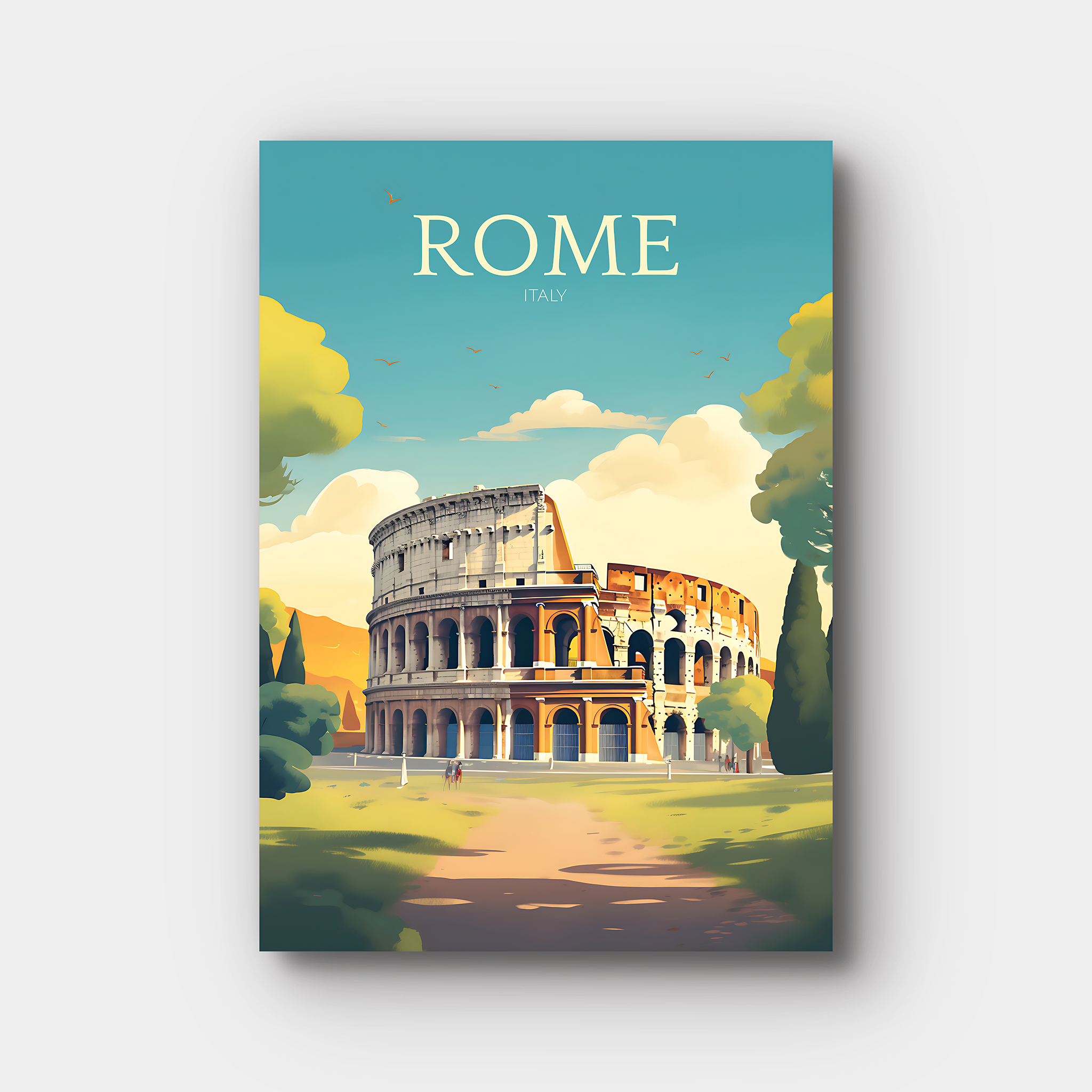 Rome Travel Poster