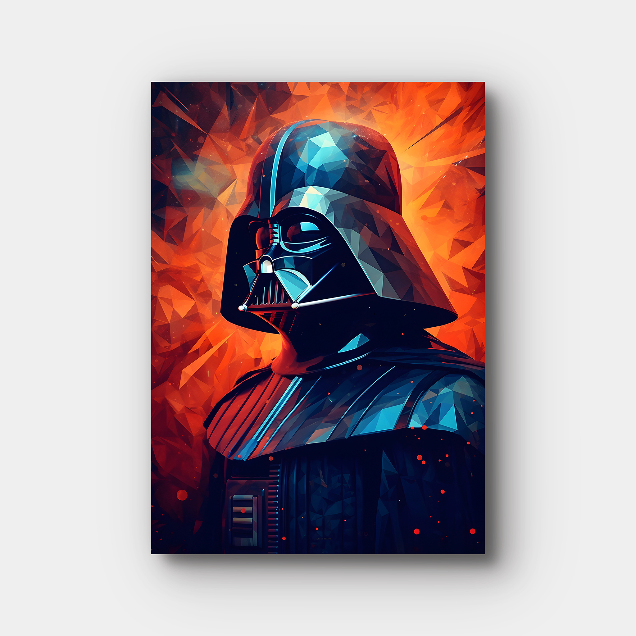 Darth Vader Orange Pixel Art