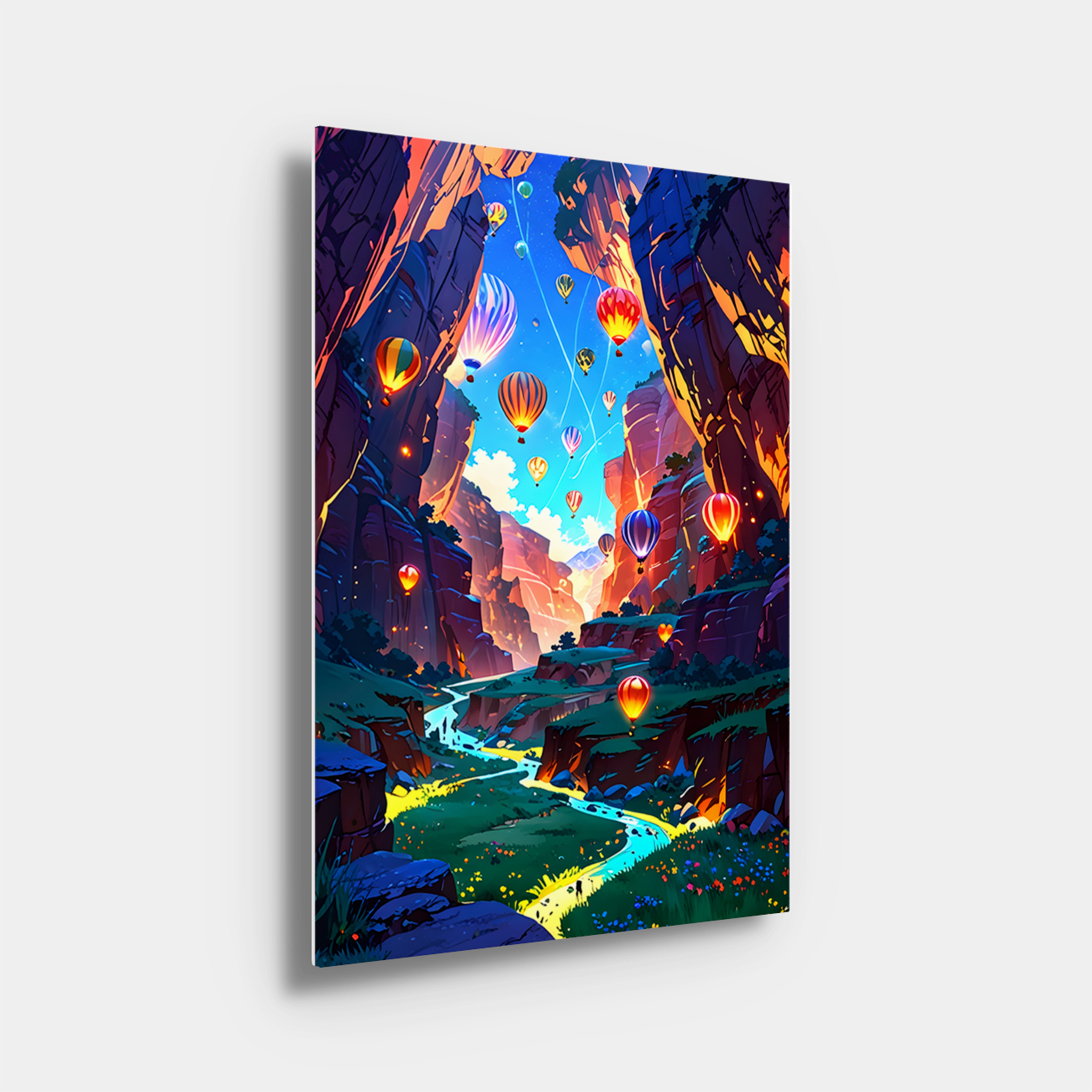 Hot Air Balloons In The Canyon