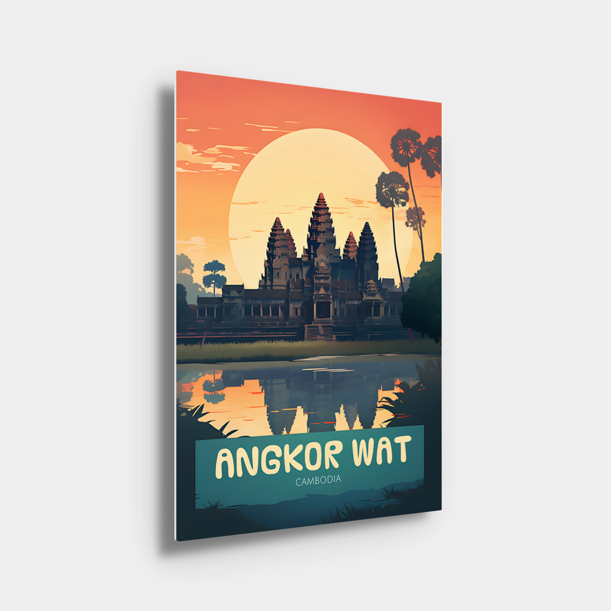 Angkor Wat Travel Poster