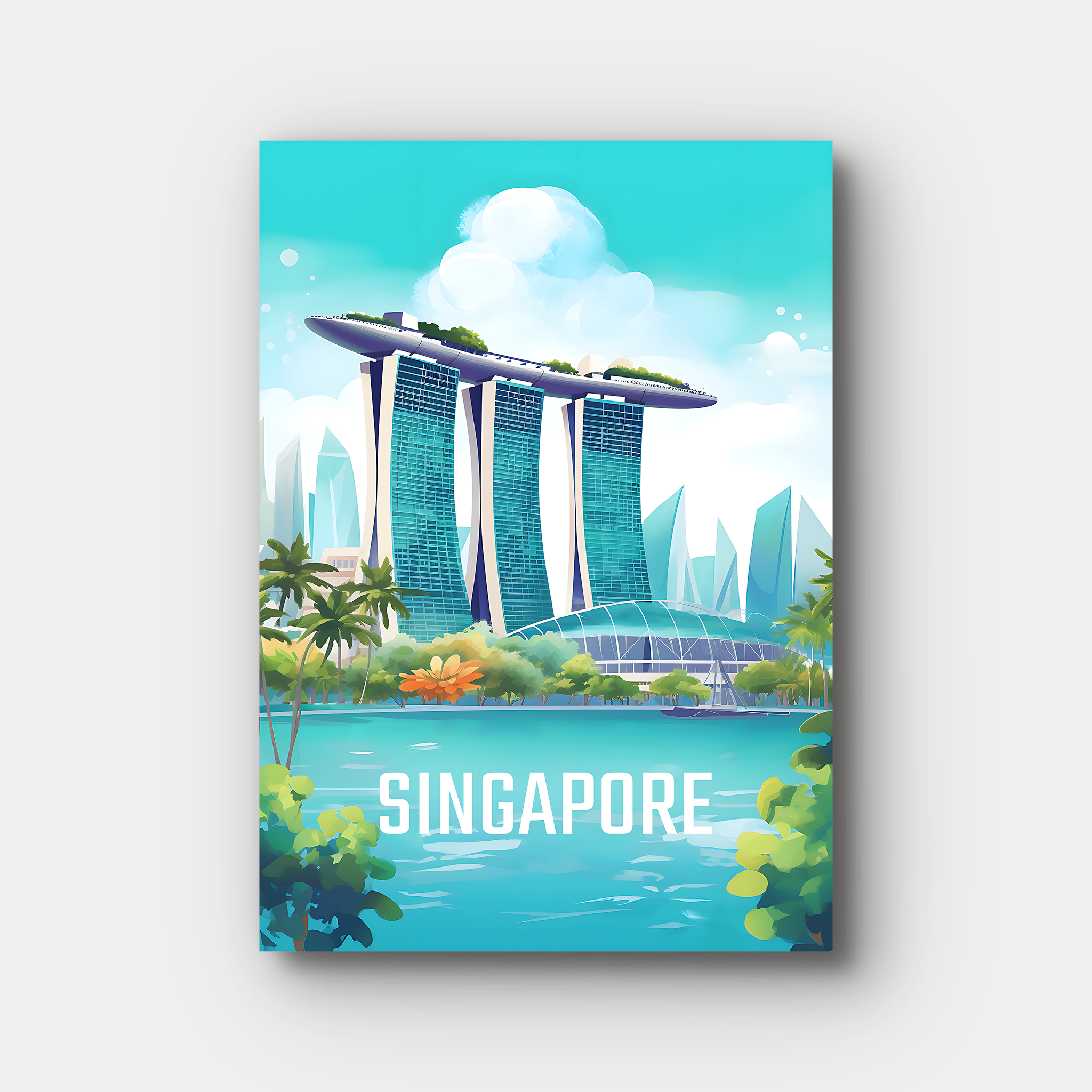 Singapore Travel Poster