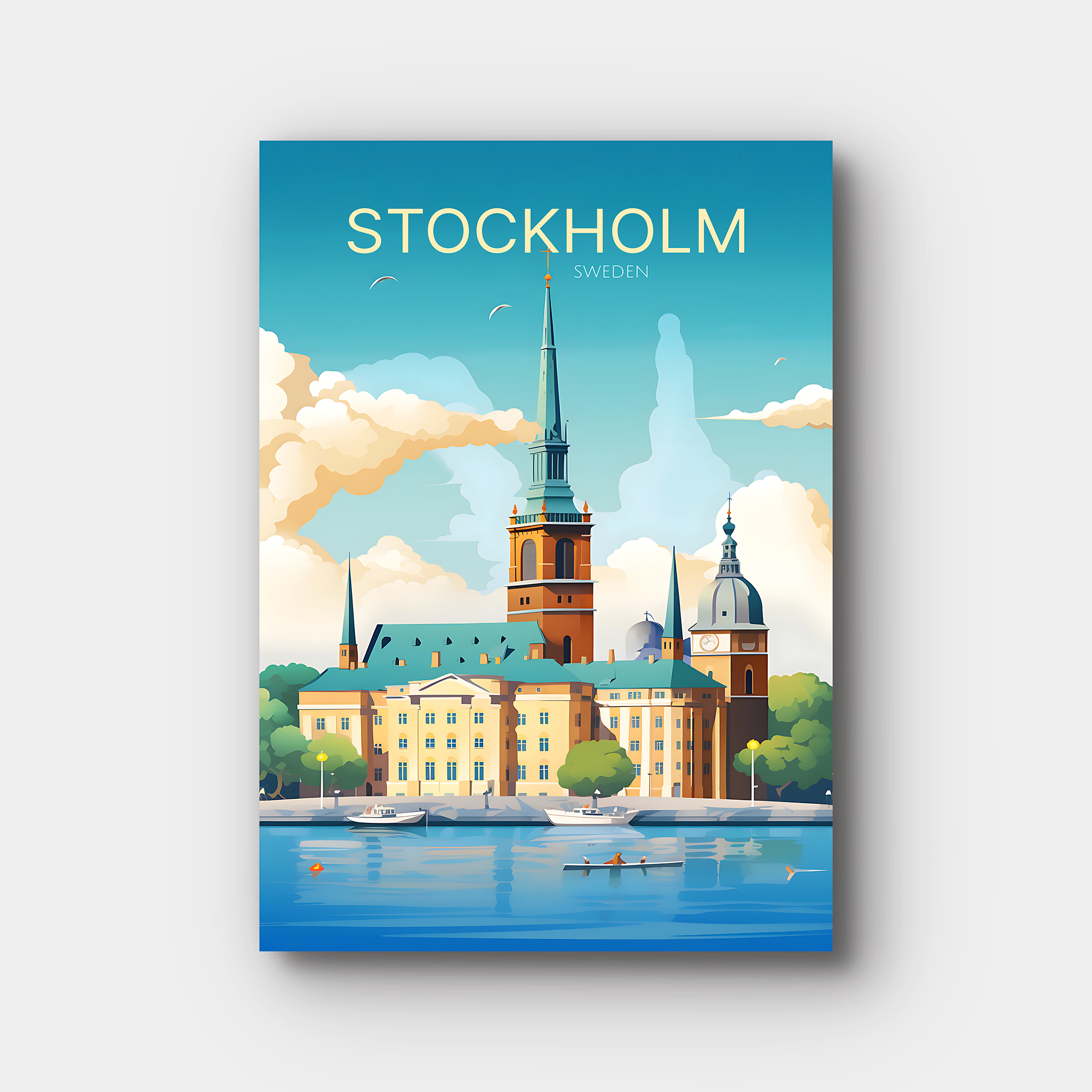 Stockholm Travel Poster