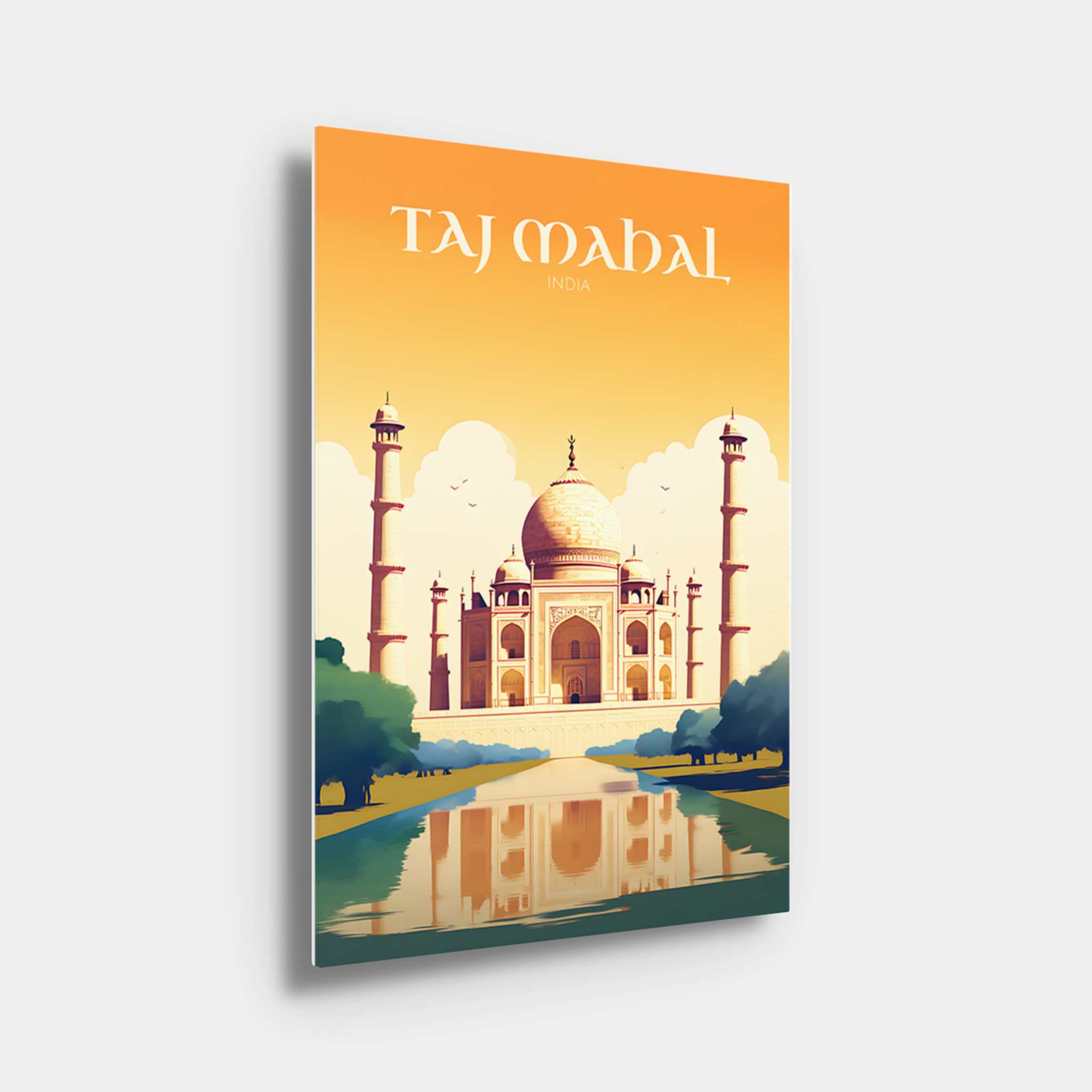 Taj Mahal Travel Poster