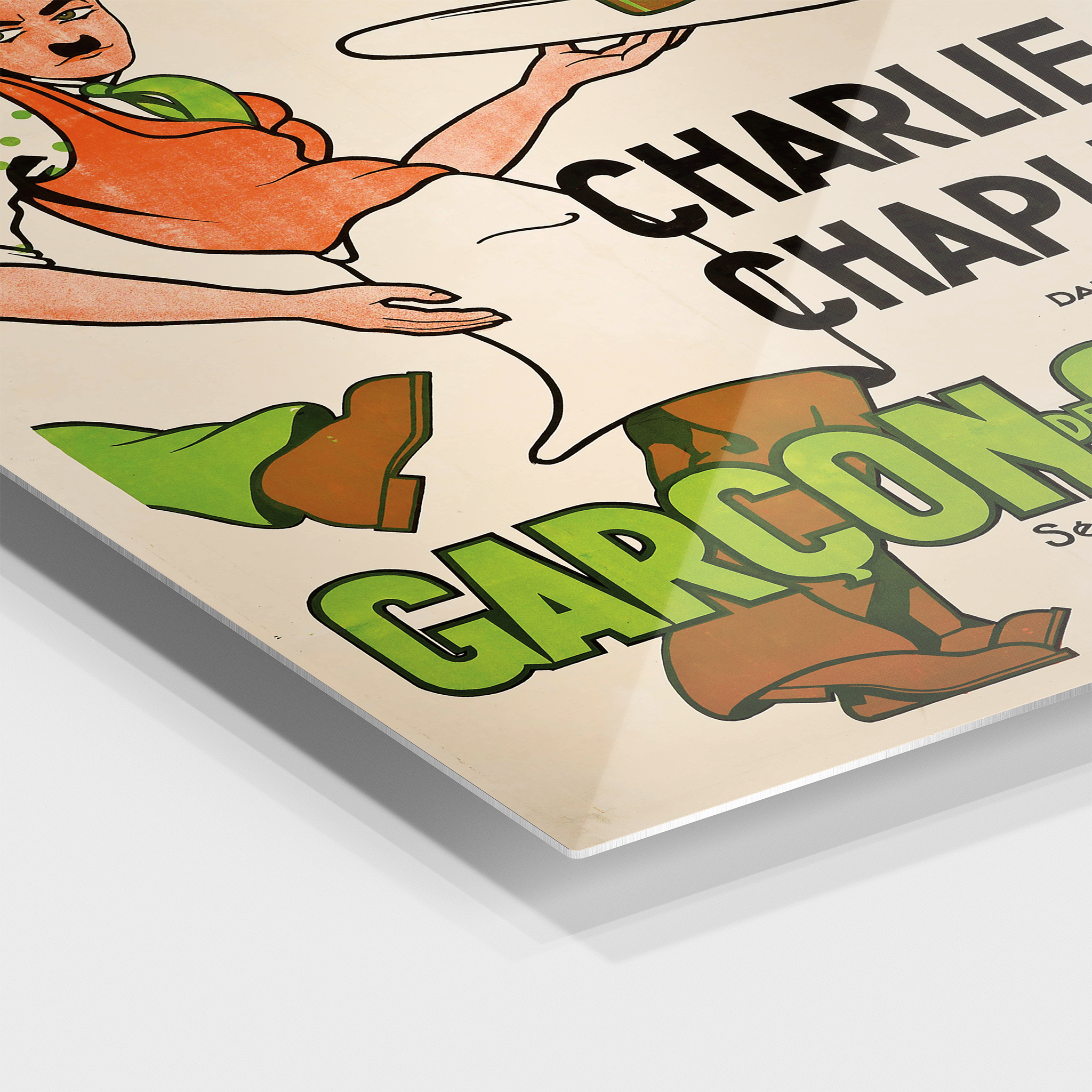 Charlie Chaplin Garçon de Café 1918 Vintage Poster