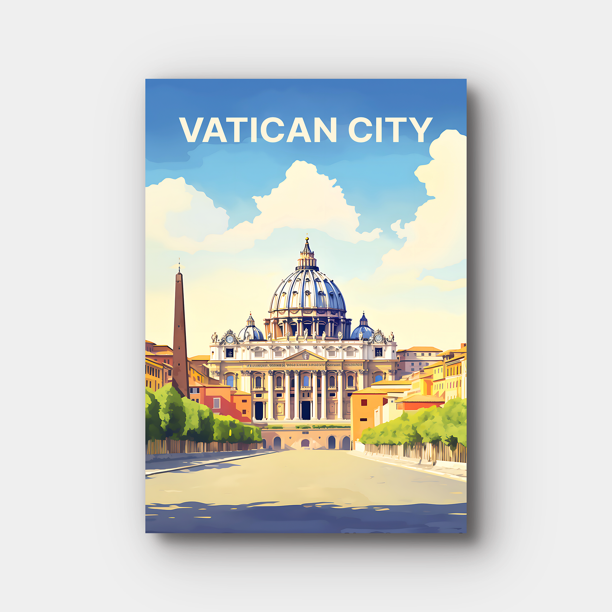 Vatican City Travel Poster