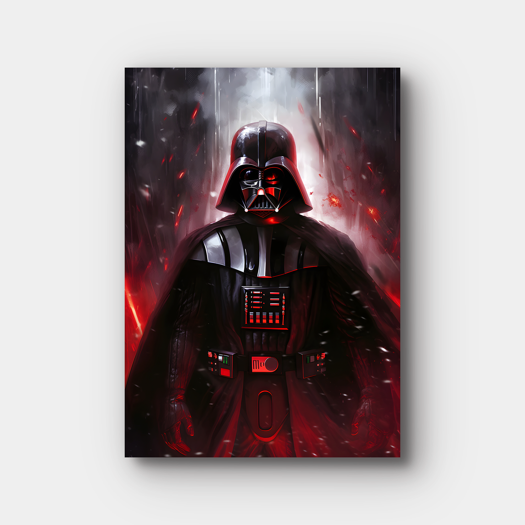 Darth Vader Red Paint Art