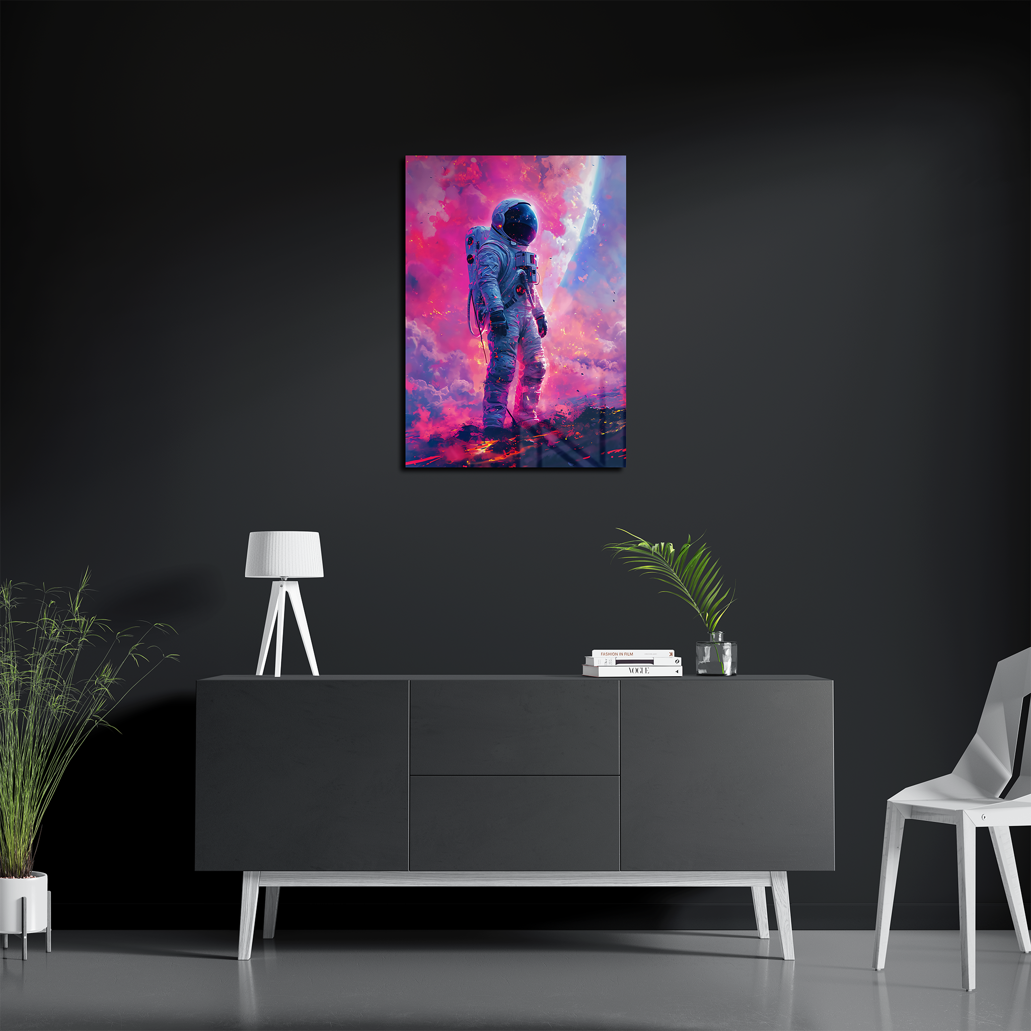 Astronaut On Pink Planet