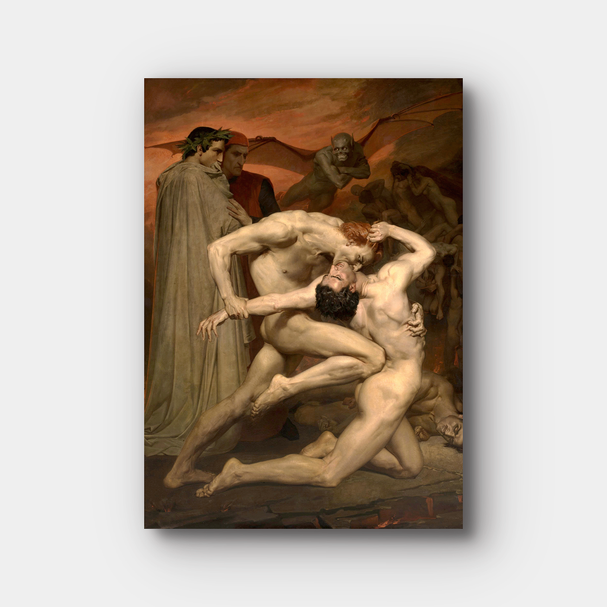 Dante And Virgil In Hell by William-Adolphe Bouguereau