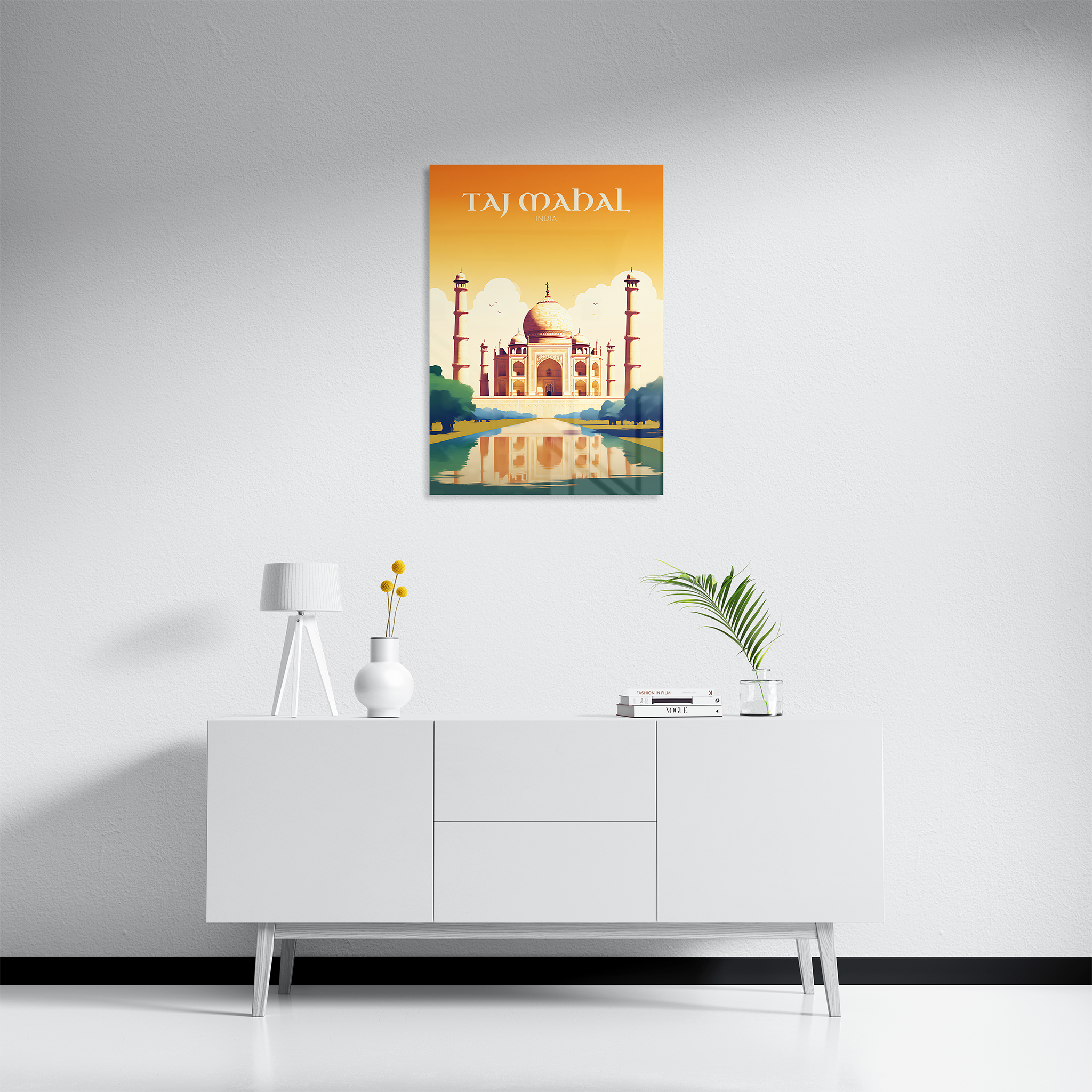 Taj Mahal Travel Poster
