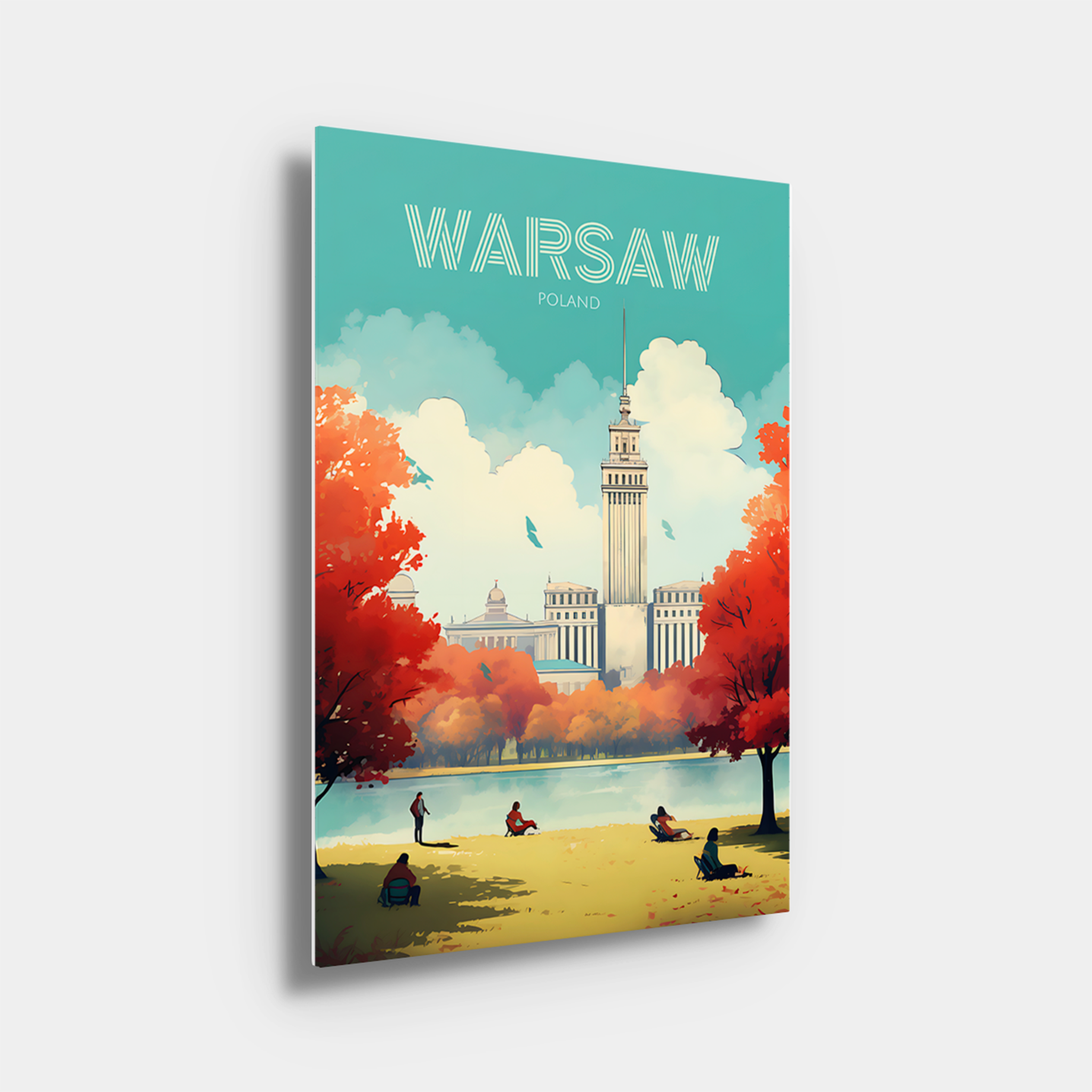 Warsaw Travel Poster
