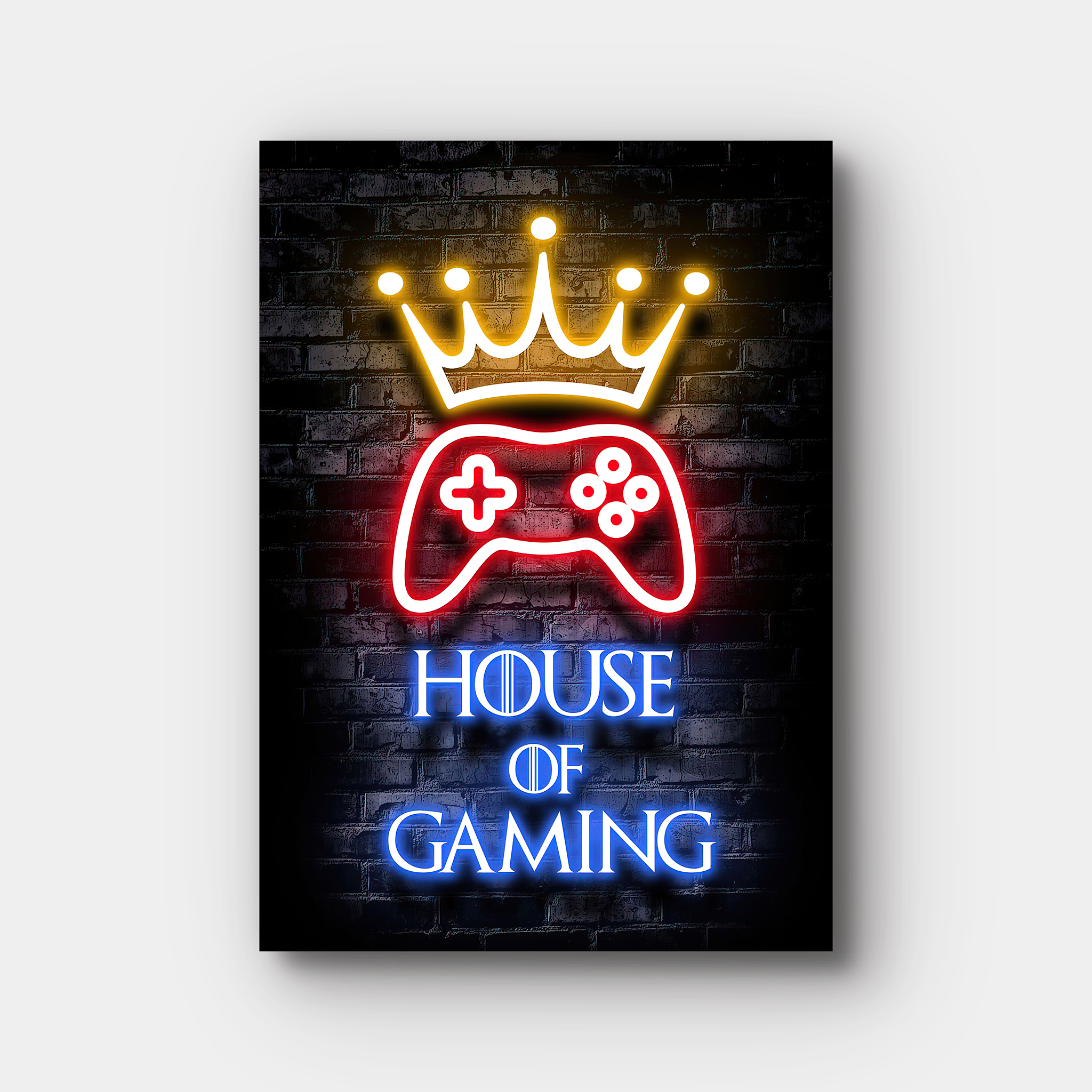 House Of Gaming Neon Lights