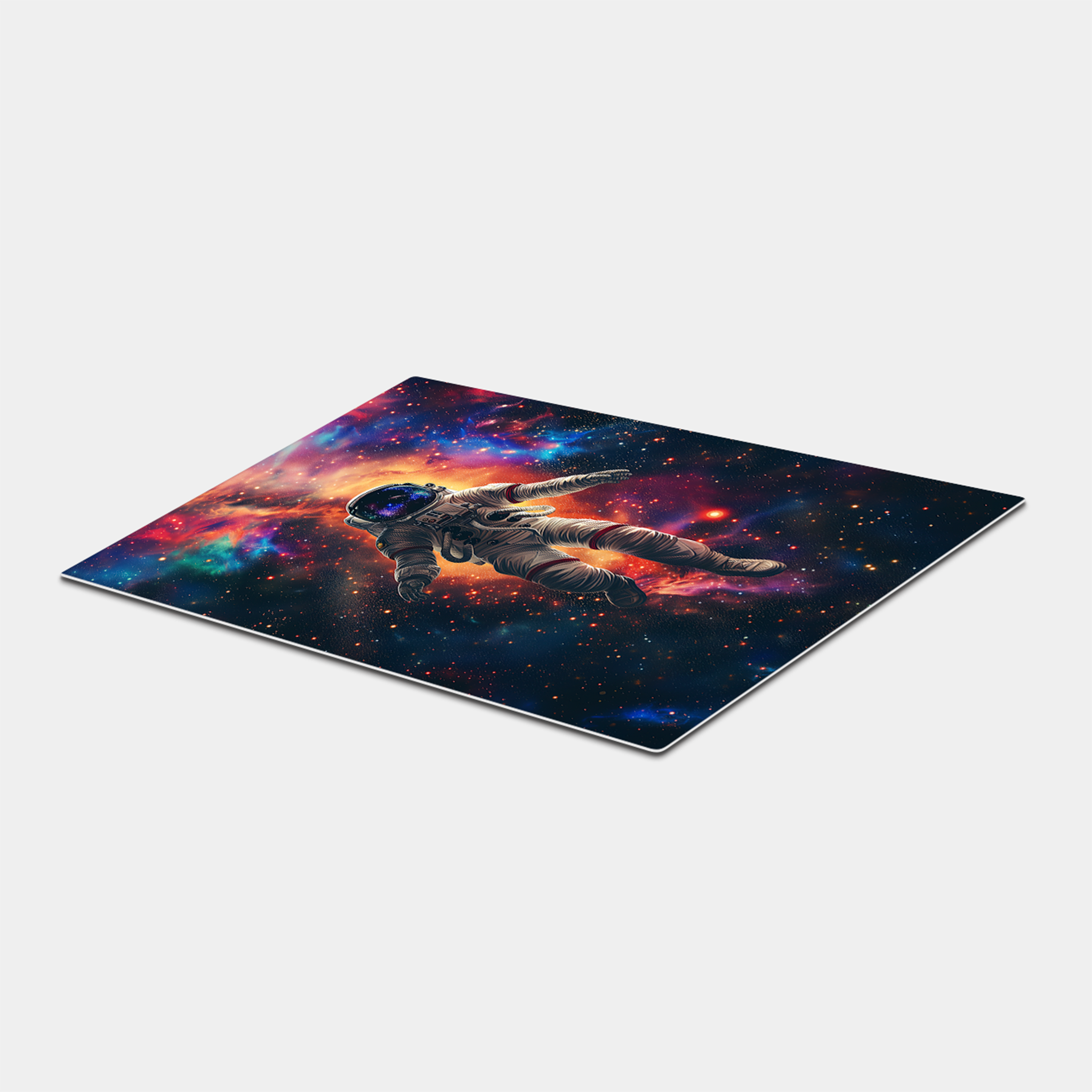 Astronaut Rainbow Galaxy