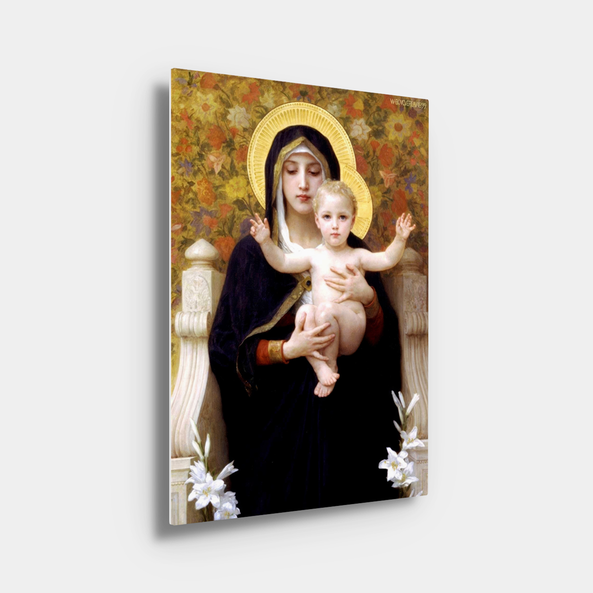La Virgen de los Lirios by Willian-Adolphe Bouguereau