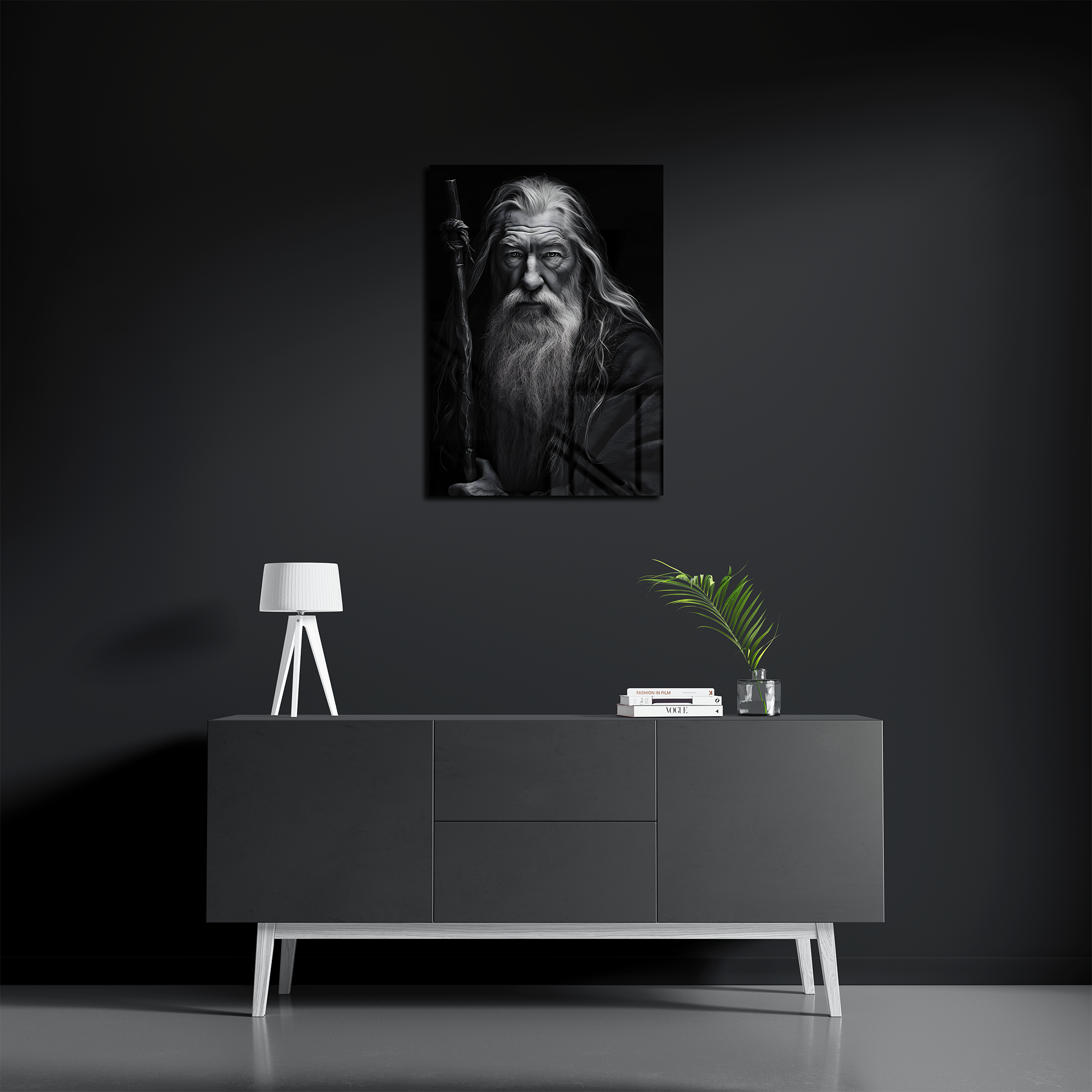Gandalf Monochromatic Portrait