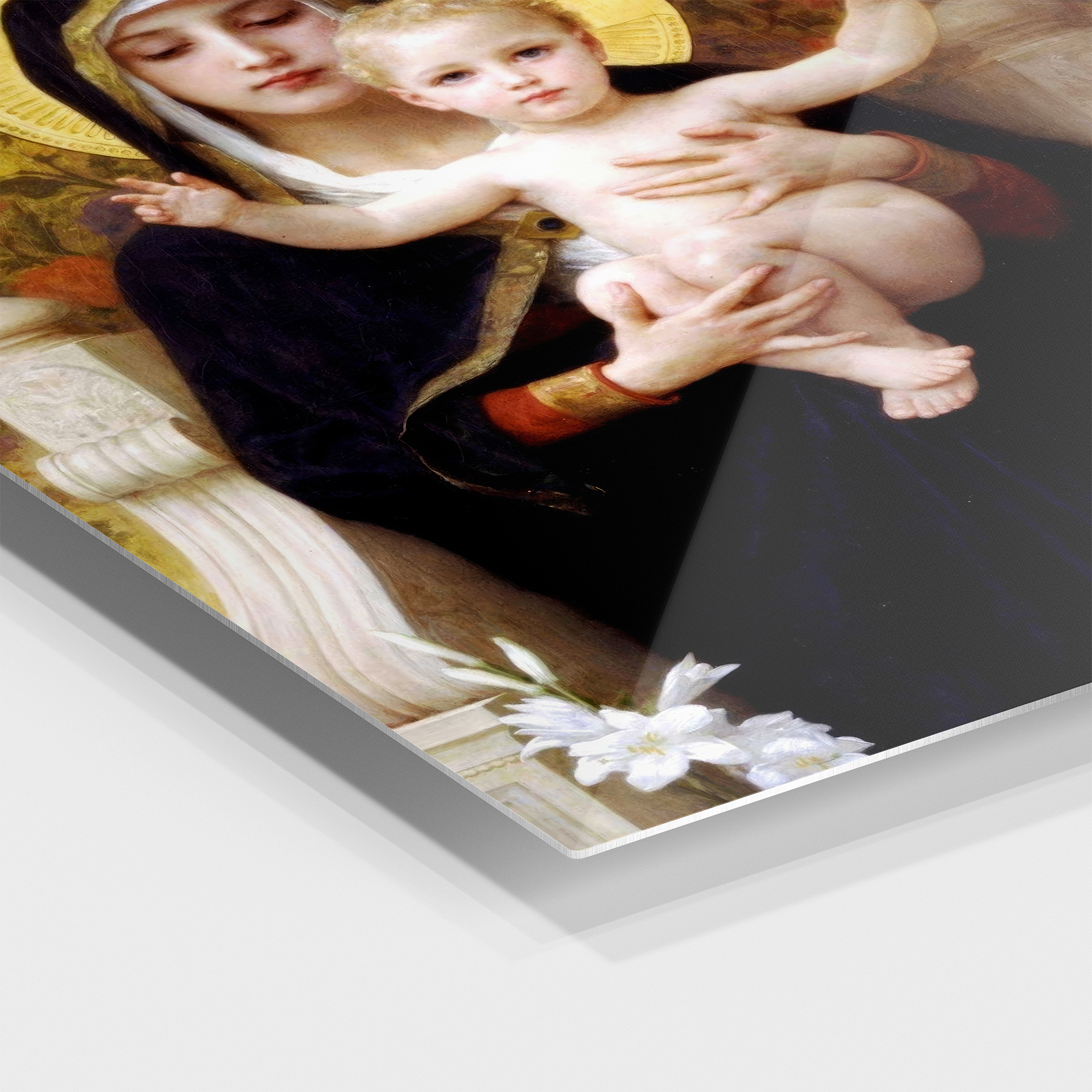 La Virgen de los Lirios by Willian-Adolphe Bouguereau