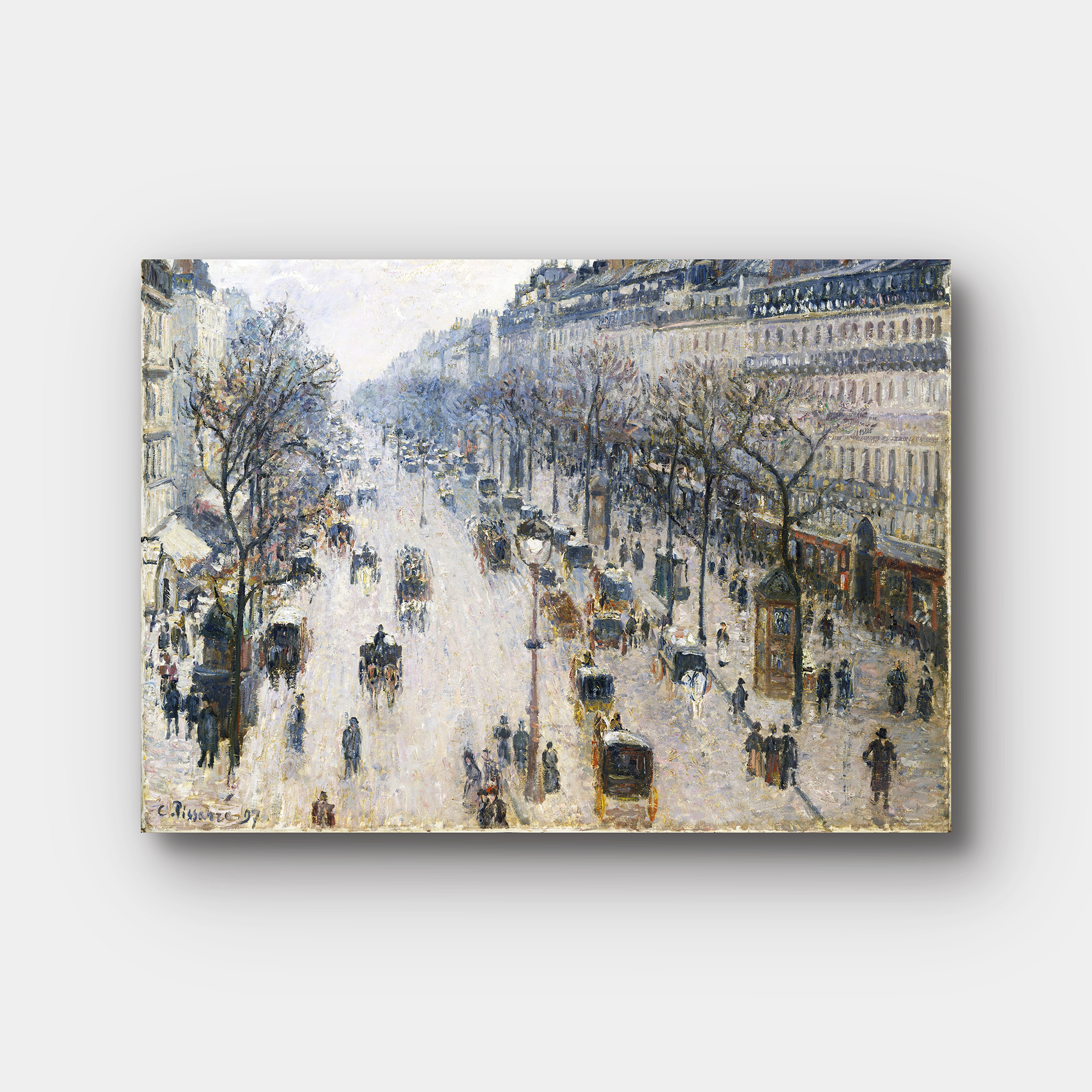 Boulevard Montmartre Spring by Camille Pissarro