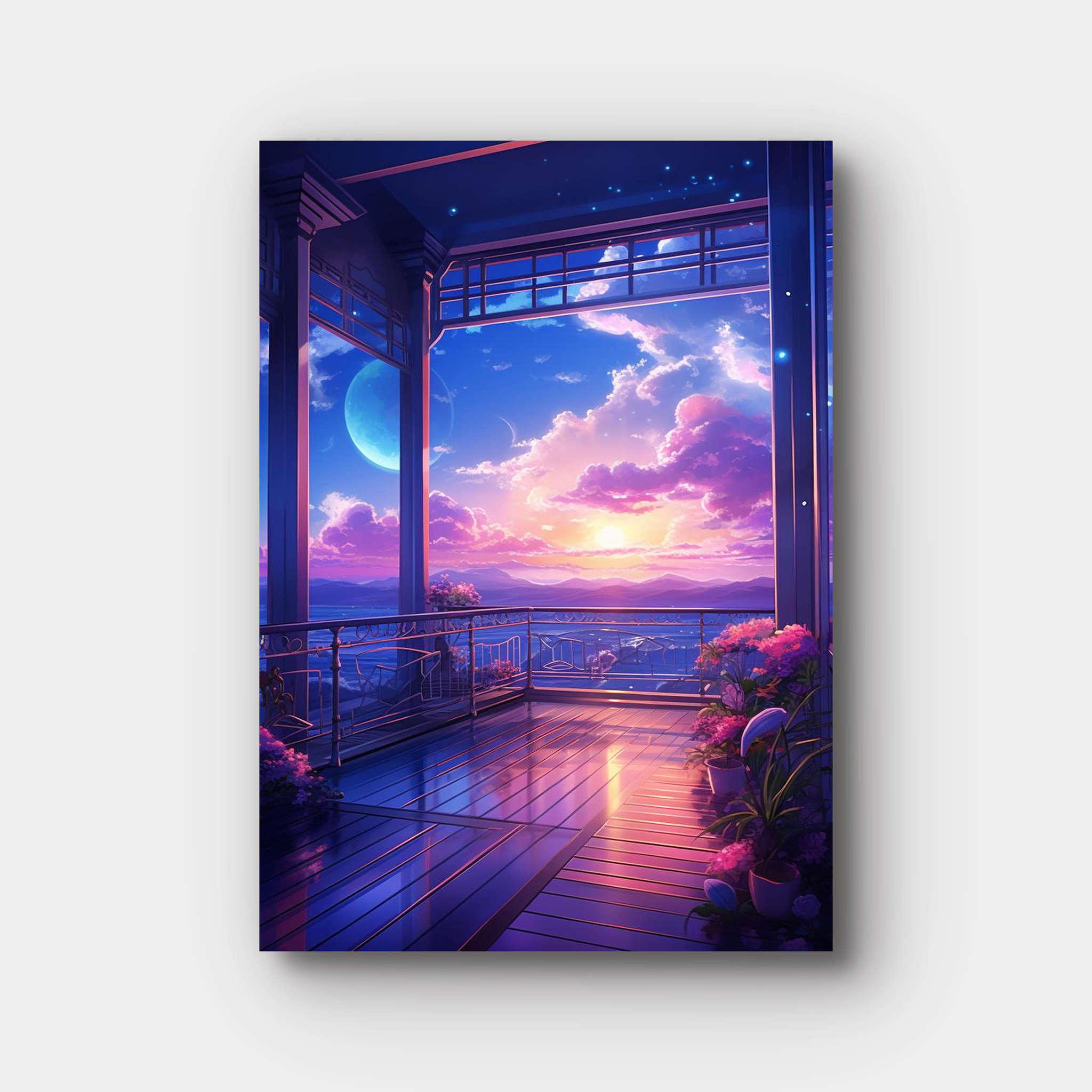 Purple Sunset Balcony
