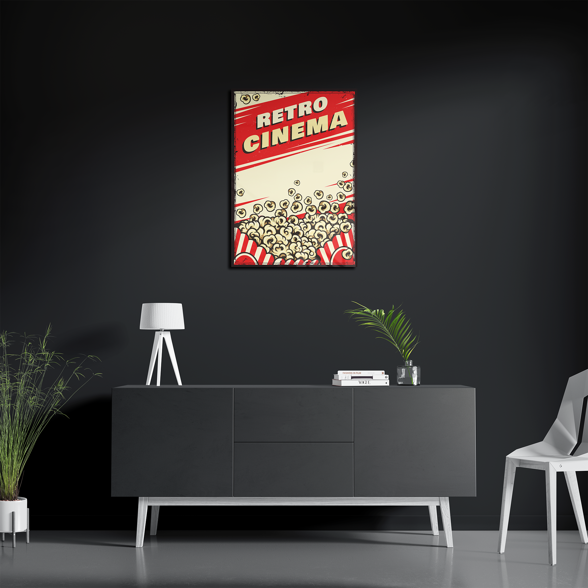 Retro Cinema Popcorn