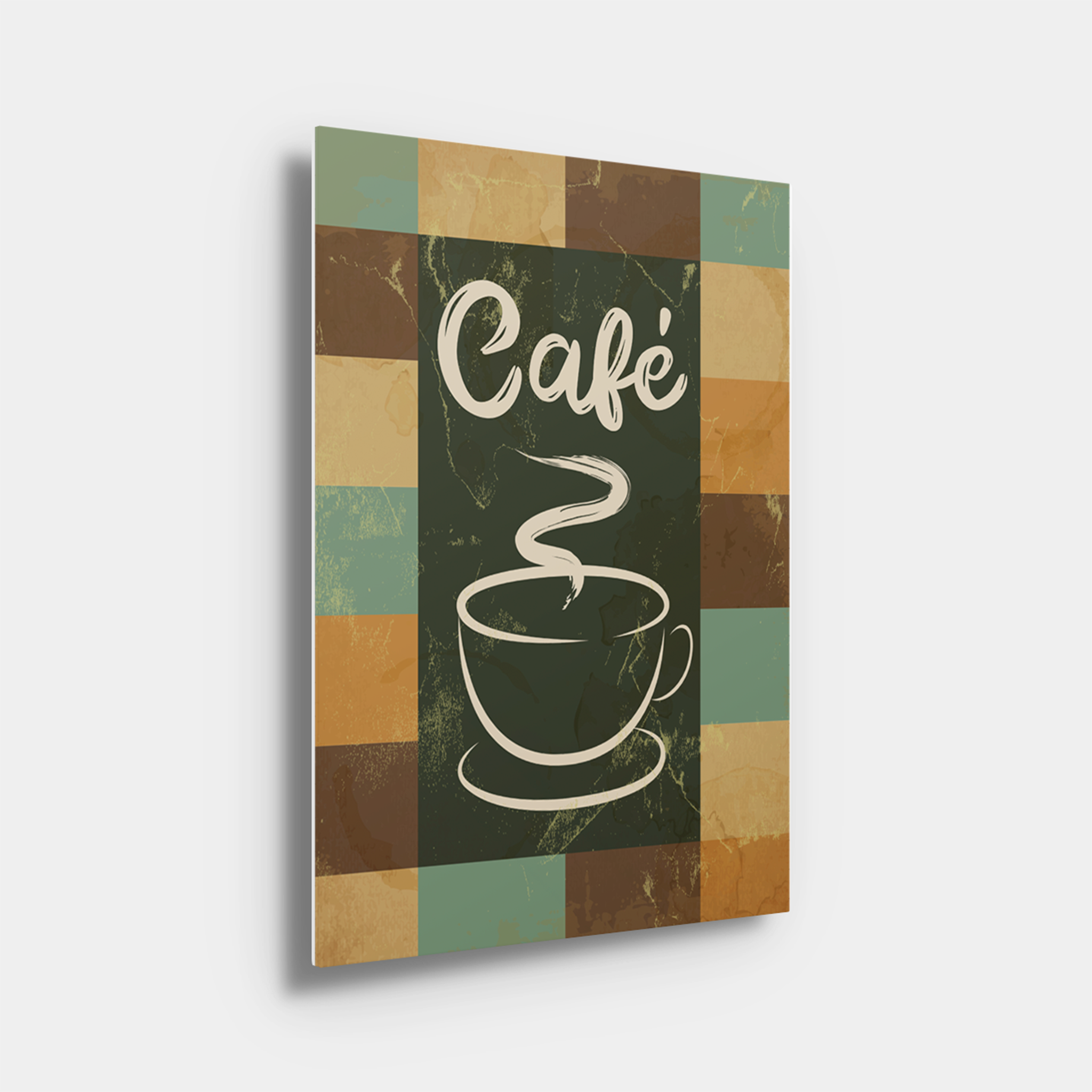 Cafe Rustic Grid Art