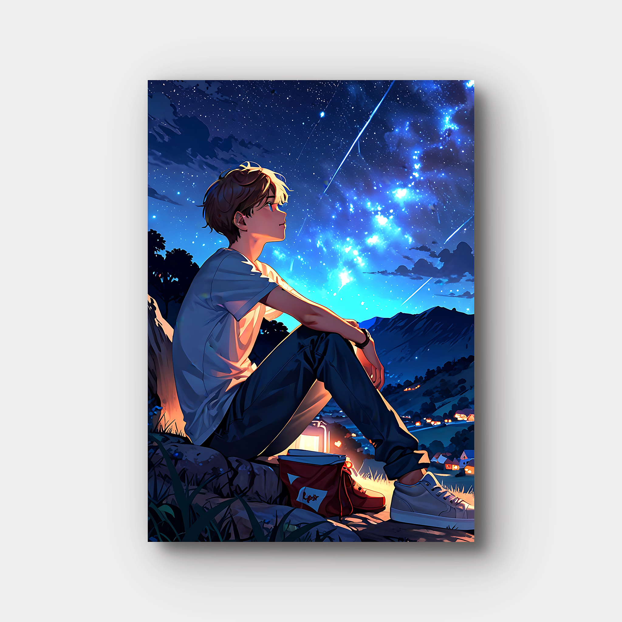 Stargazing Anime Boy