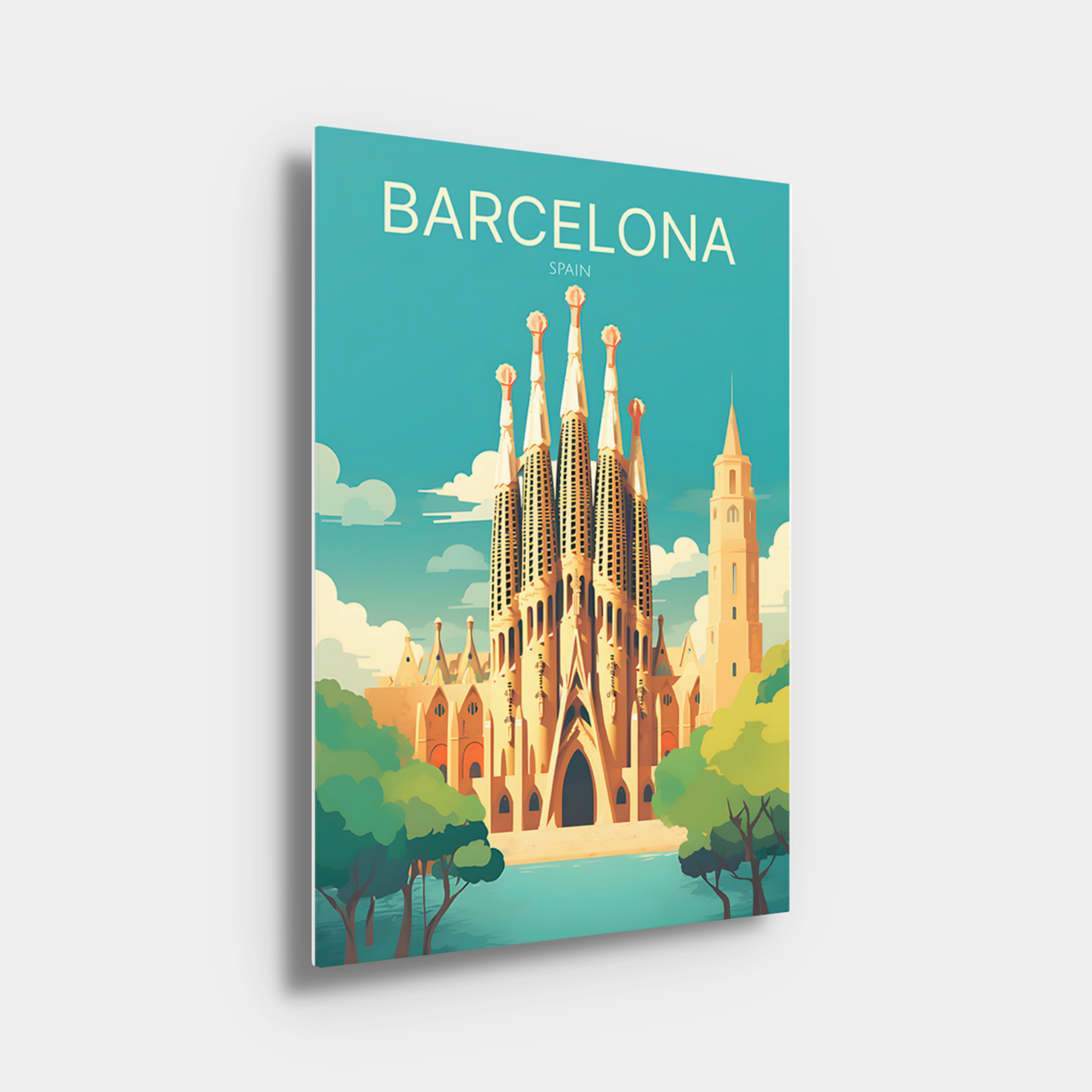 Barcelona Travel Poster