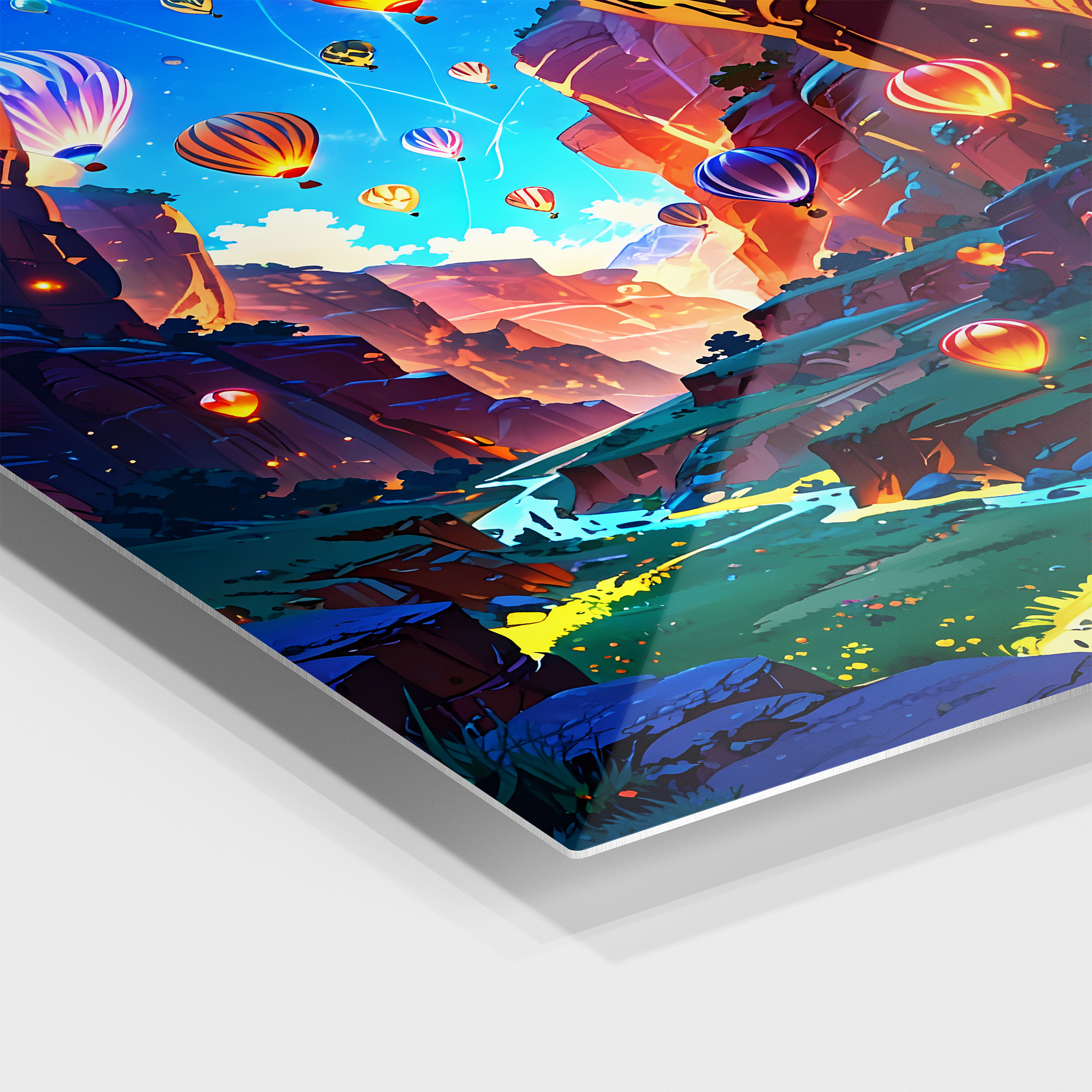 Hot Air Balloons In The Canyon