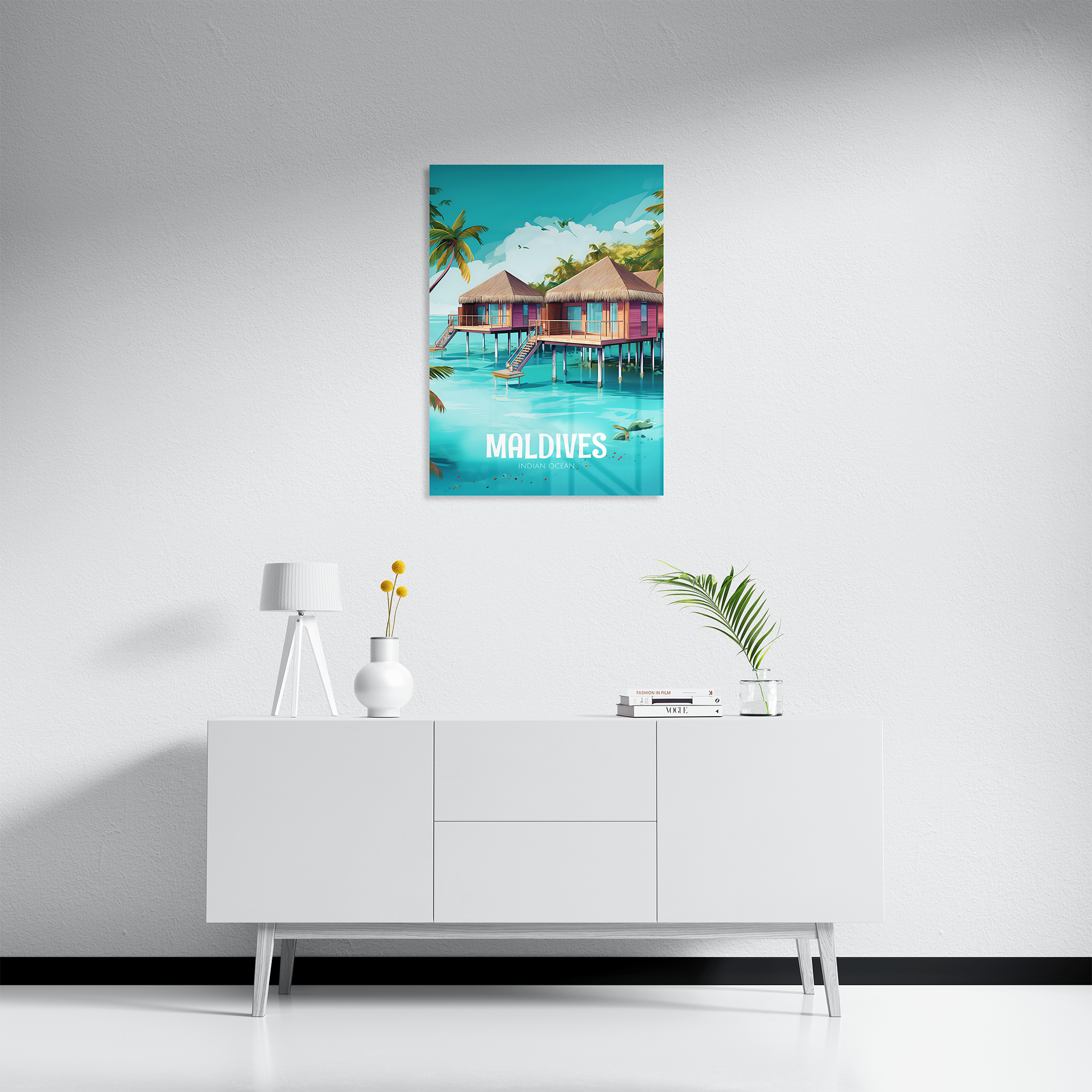 Maldives Travel Poster