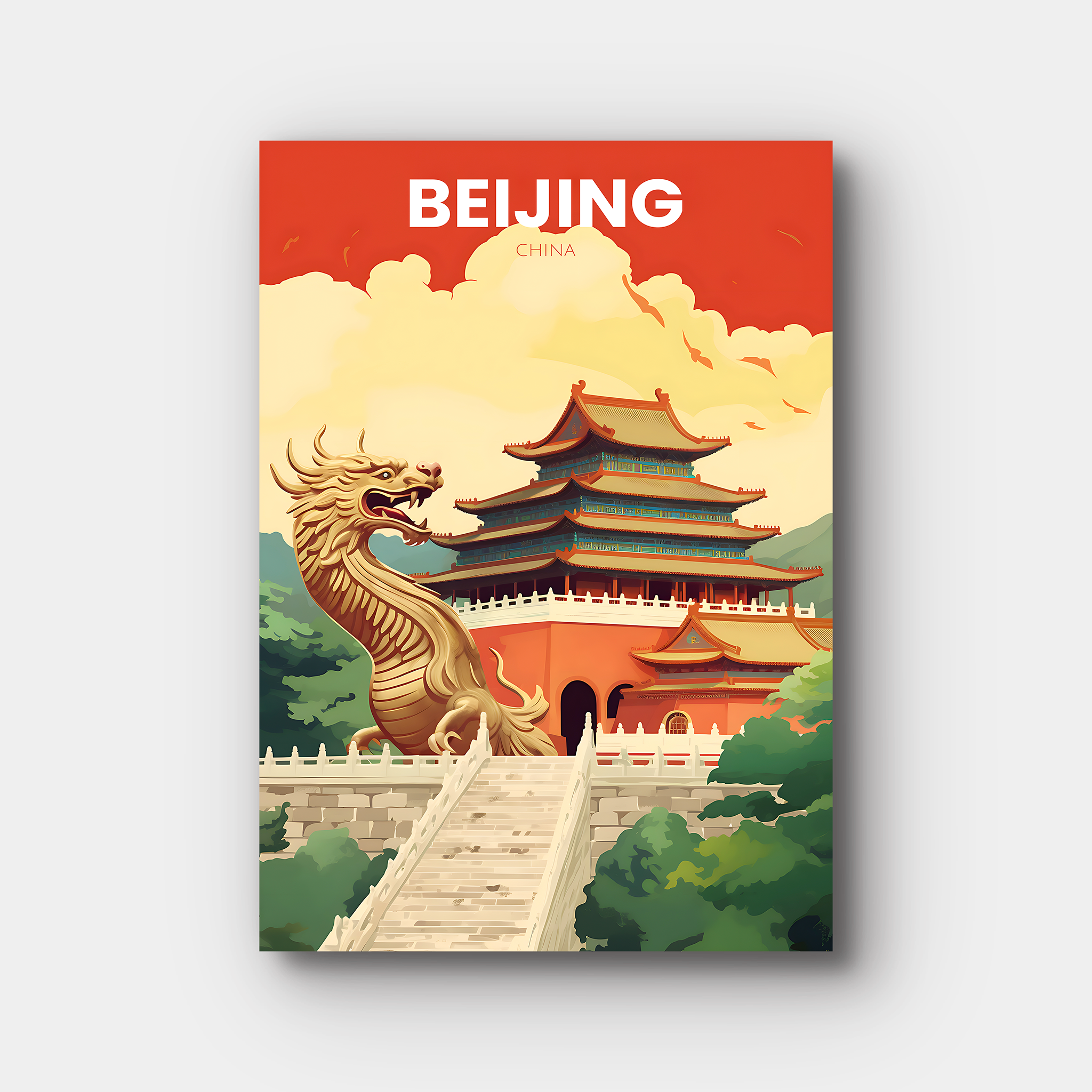 Beijing Travel Poster