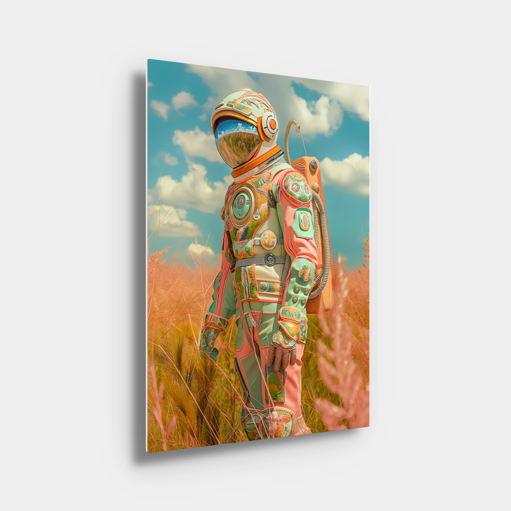 Pink Field Astronaut