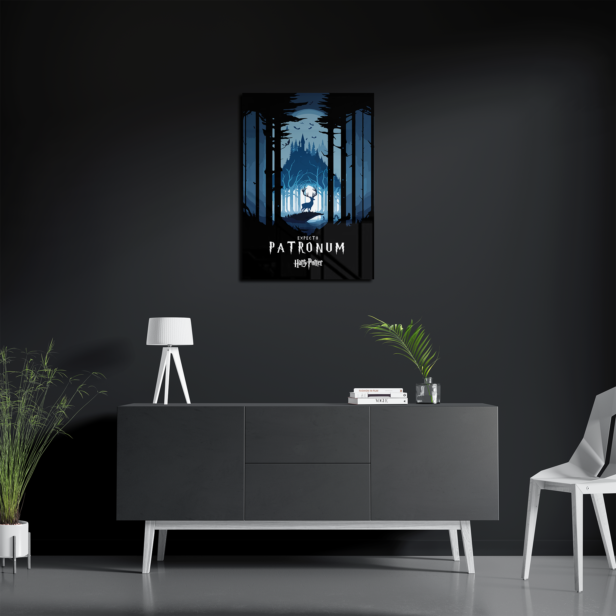 Expecto Patronum Inspired  Minimalistic Art