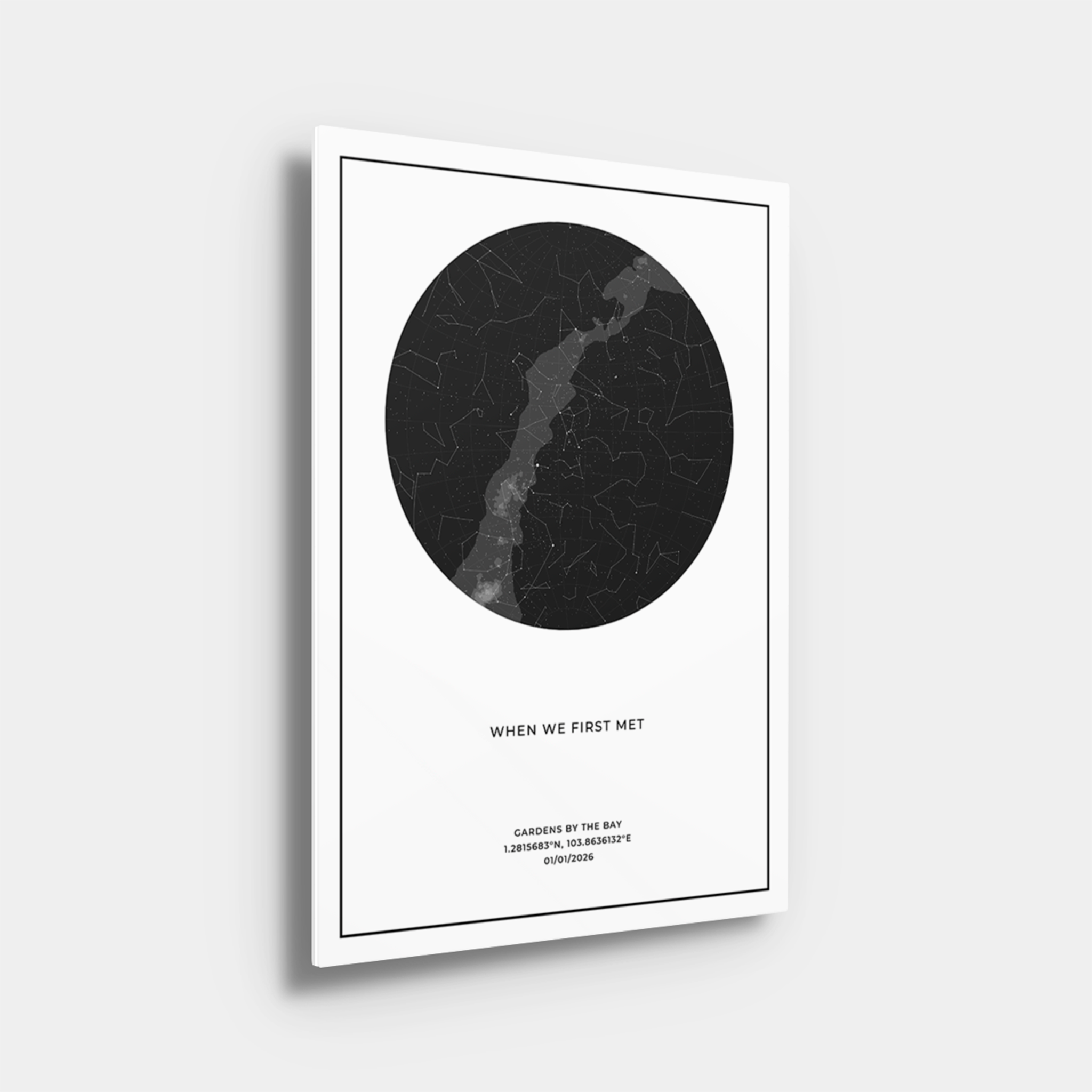 Custom Star Map Metal Print